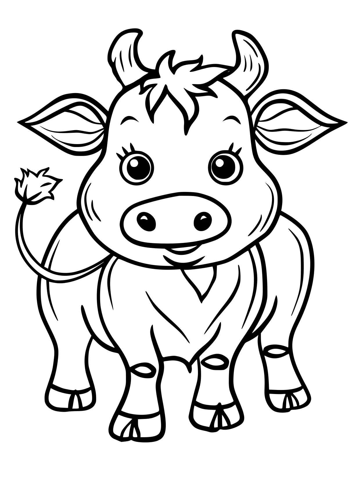 farm animal coloring pages cow, pig, peppa, rhino, free page downloads