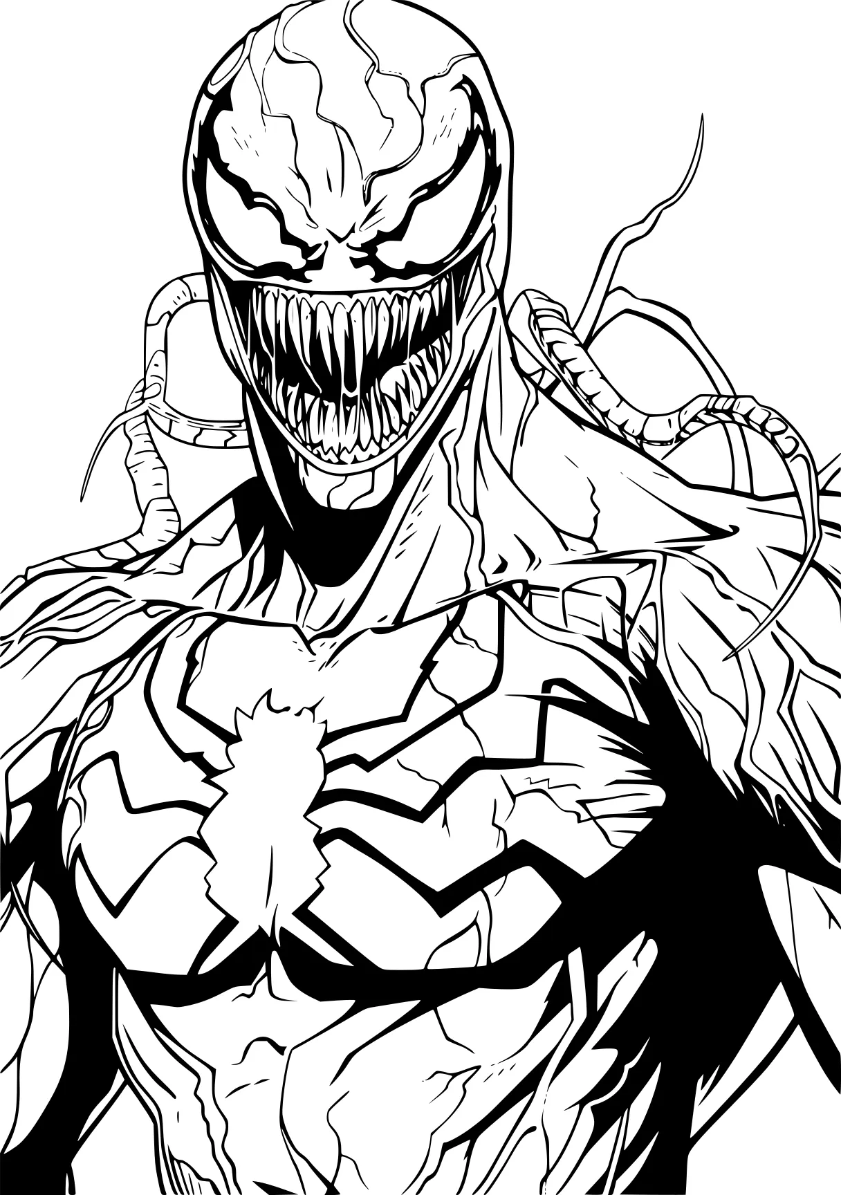 venom coloring pages venom, carnage, ultraman, jiren, spidey, free page downloads