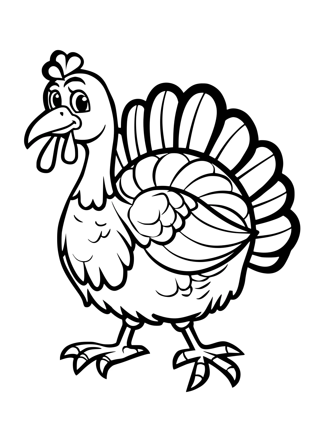 turkey coloring sheet rooster, turkey, thanksgiving, size, free page downloads