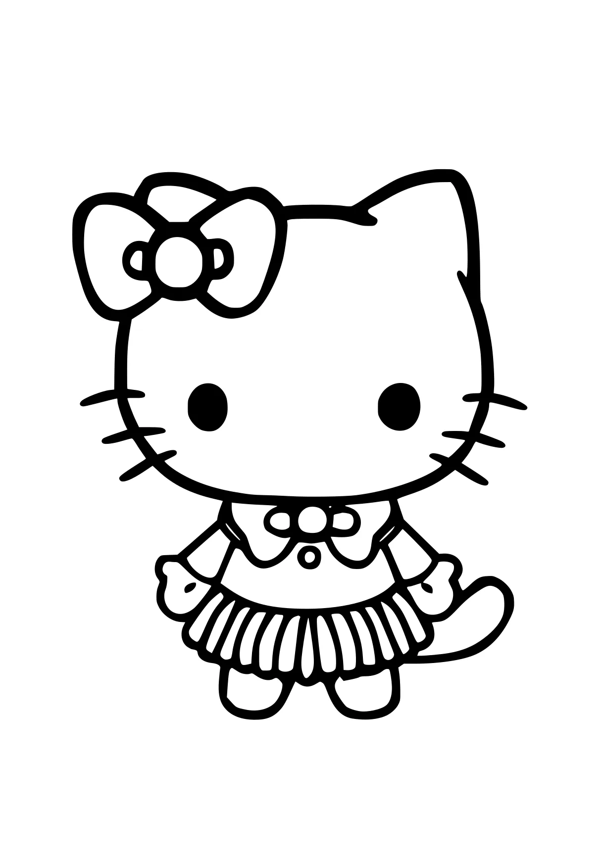 kuromi coloring page sanrio, kitty, cinnamoroll, chibi, mouse, free downloads