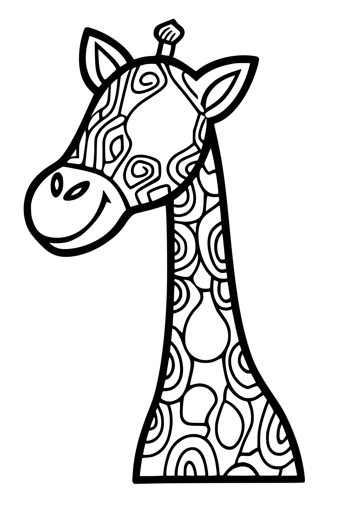 free coloring printables giraffe, llama, brachiosaurus, cow, seahorse, page downloads