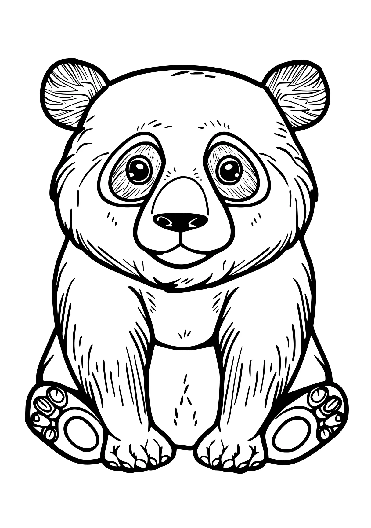 color page test print koala, bear, panda, fazbear, winnie, free coloring downloads