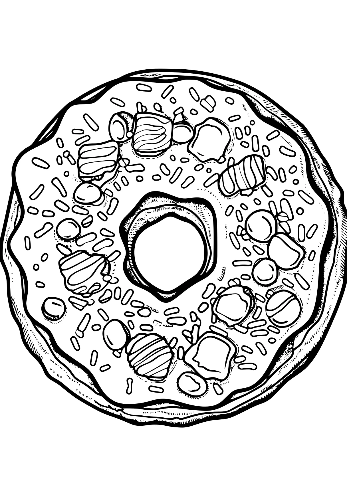 donut coloring page dot, donut, mandalas, free downloads