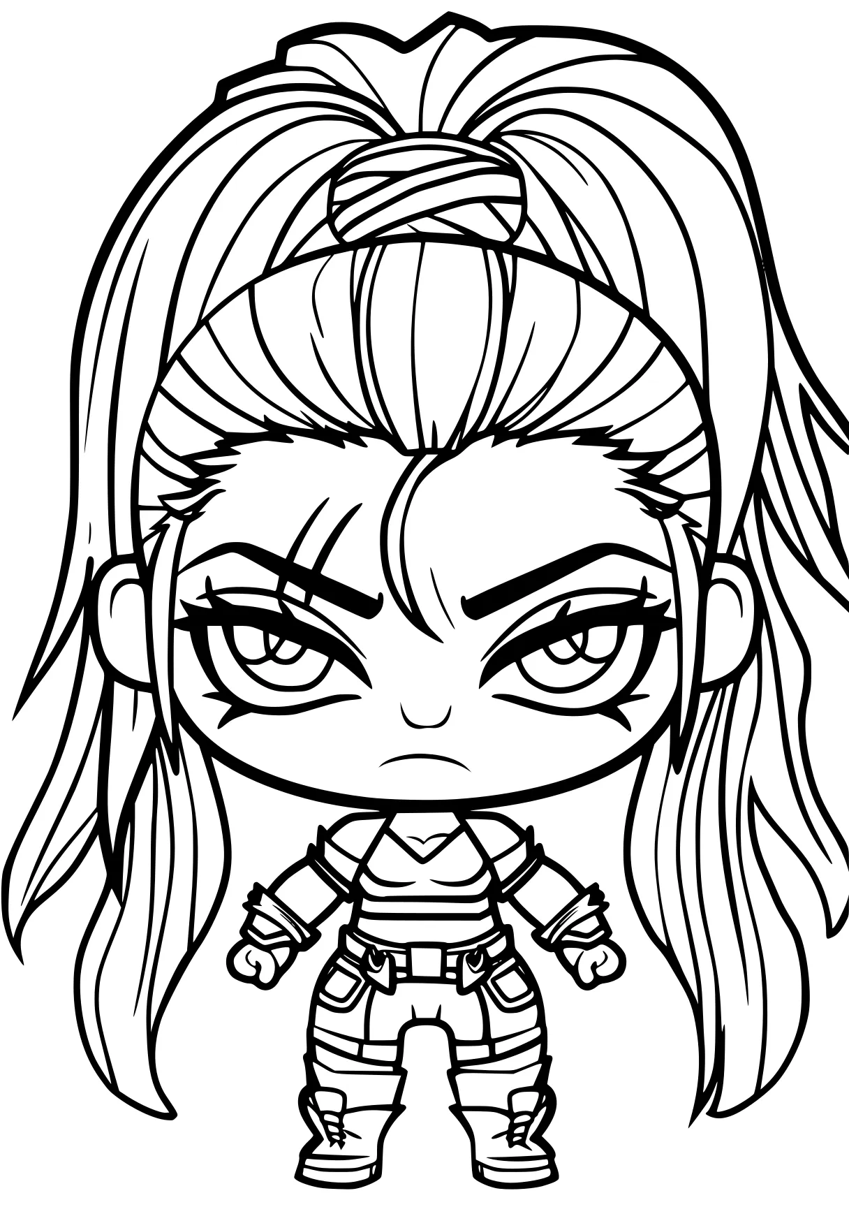 lol coloring pages chibi, tanjiro, shin, preview, angry, free page downloads