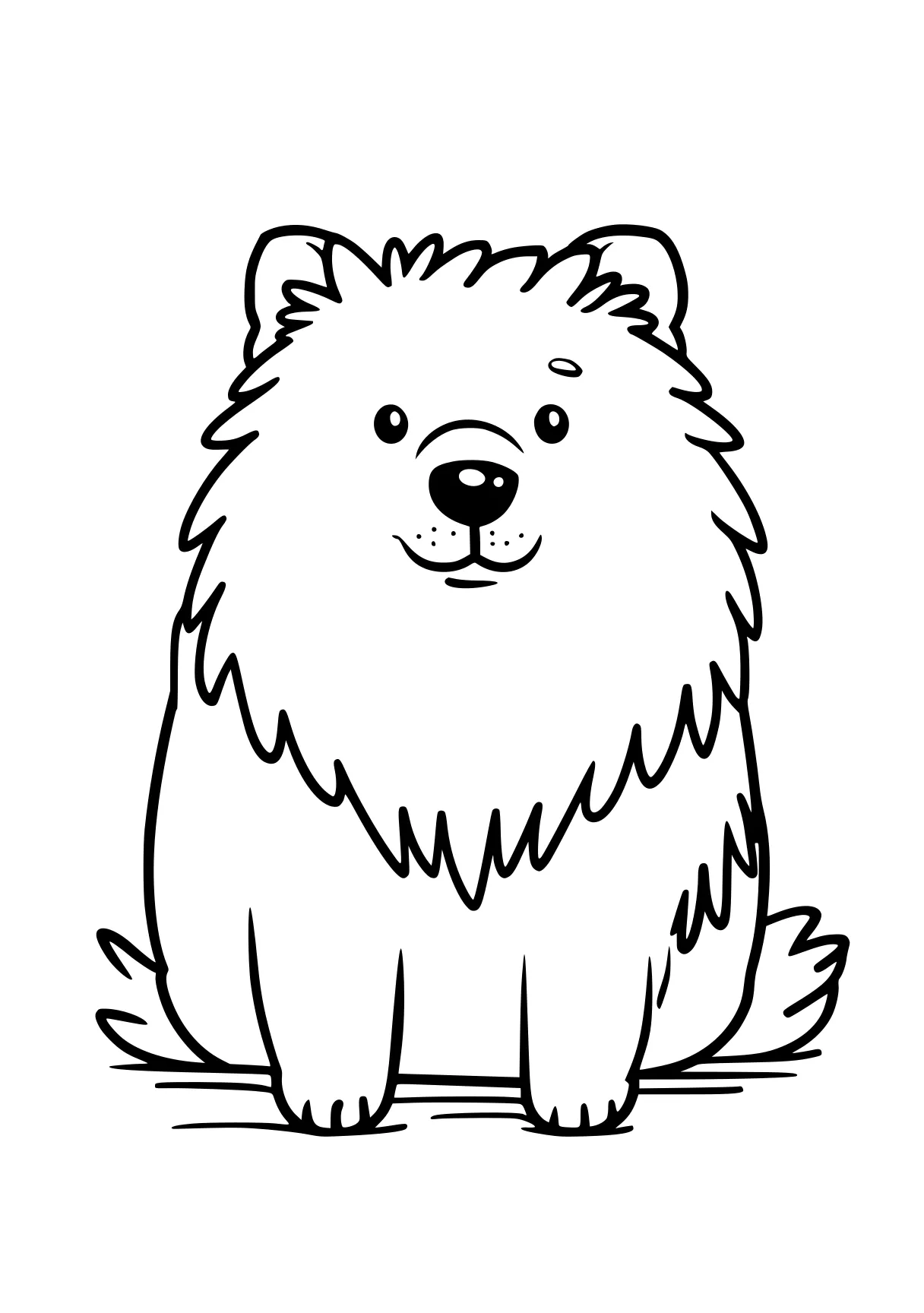 coloring pages for animals bear, polar, hedgehog, lion, winnie, free page downloads