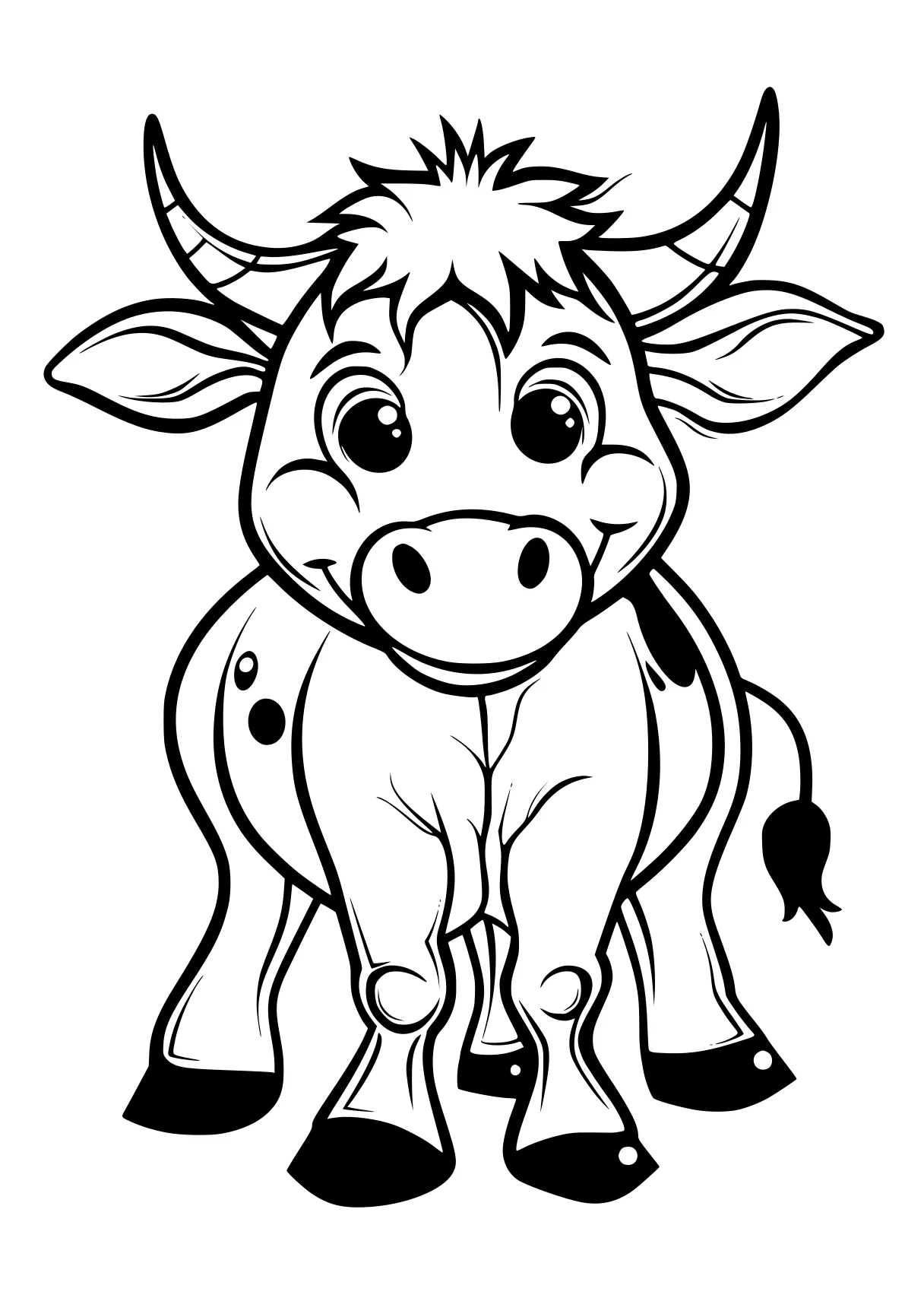 farm animal coloring pages cow, moose, rhino, buffalo, donkey, free page downloads