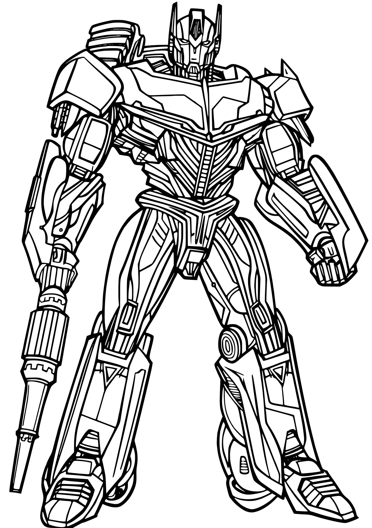 transformer coloring page optimus, megatron, gundam, transformer, robot, free downloads