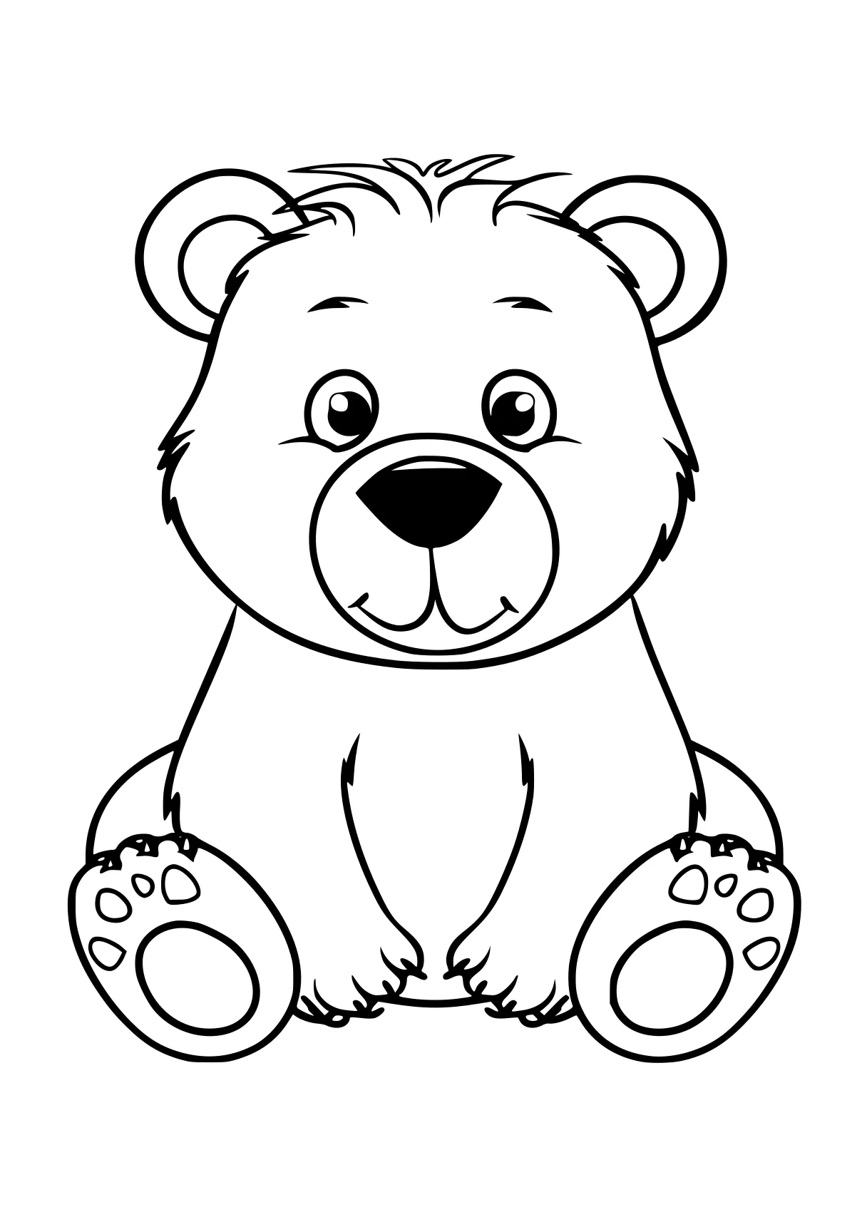 free online coloring pages bear, winnie, teddy, fazbear, page downloads