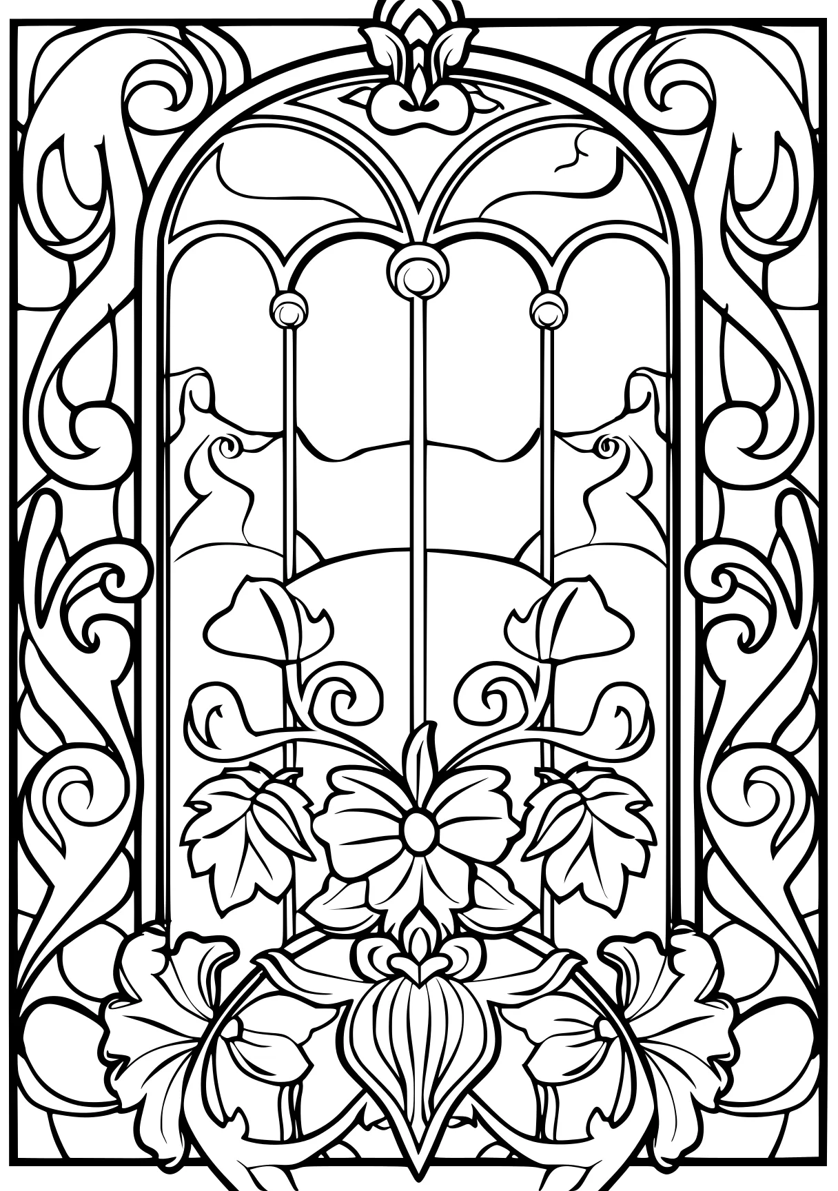 coloring sheets for adults, ornament, design, doors, free page downloads