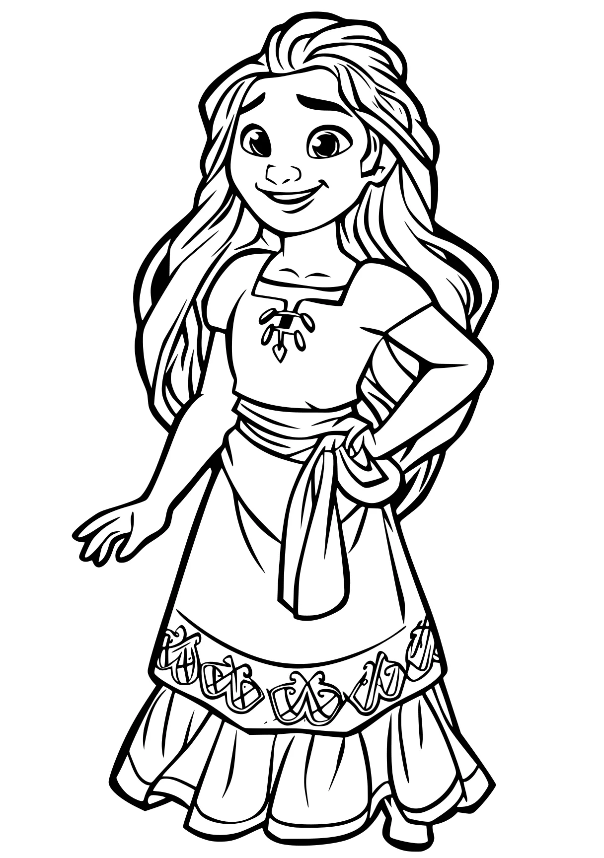 tiana coloring pages moana, rapunzel, zelda, free page downloads