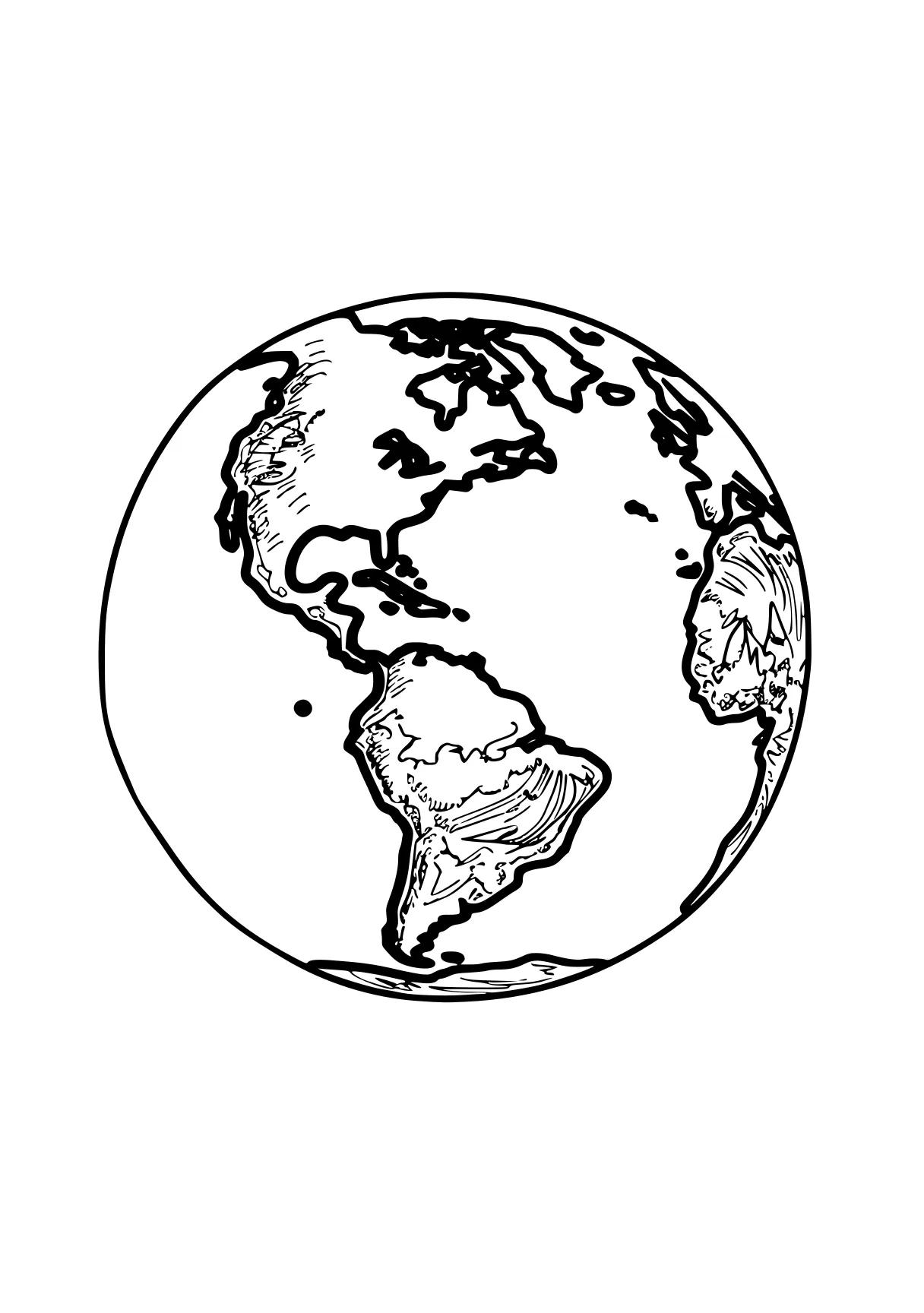 earth coloring globe, earth, world, size, middle, free page downloads