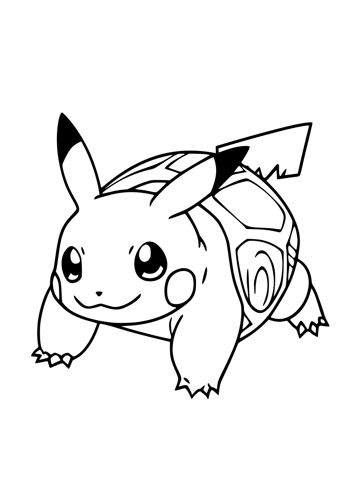 coloring paper eevee, bulbasaur, pikachu, pokemon, squirtle, free page downloads