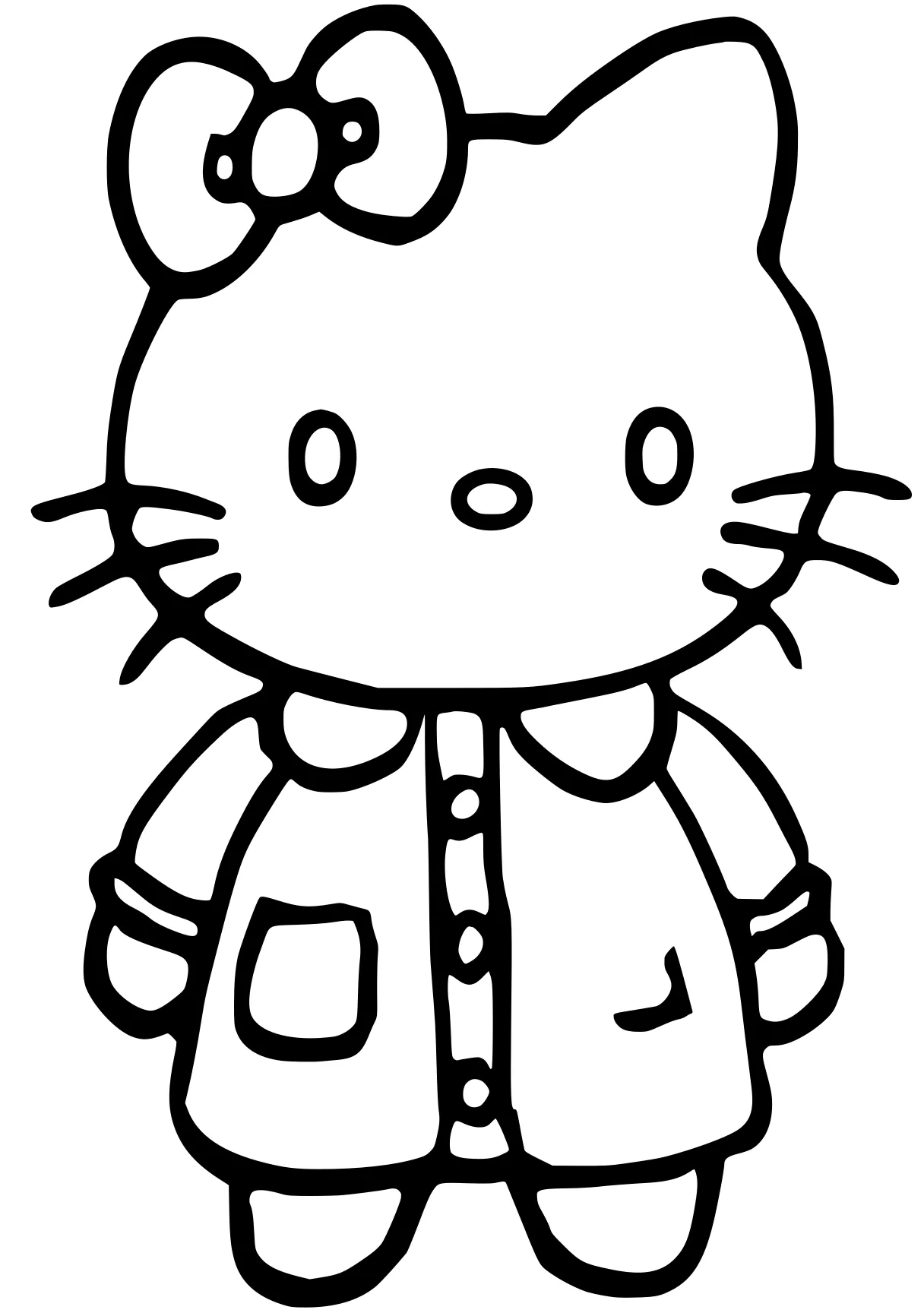 coloring pages hello kitty kitty, sanrio, peppa, free page downloads