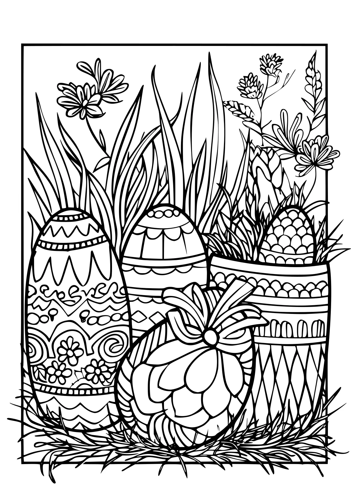 easter coloring sheets zentangle, colouring, easter, free page downloads