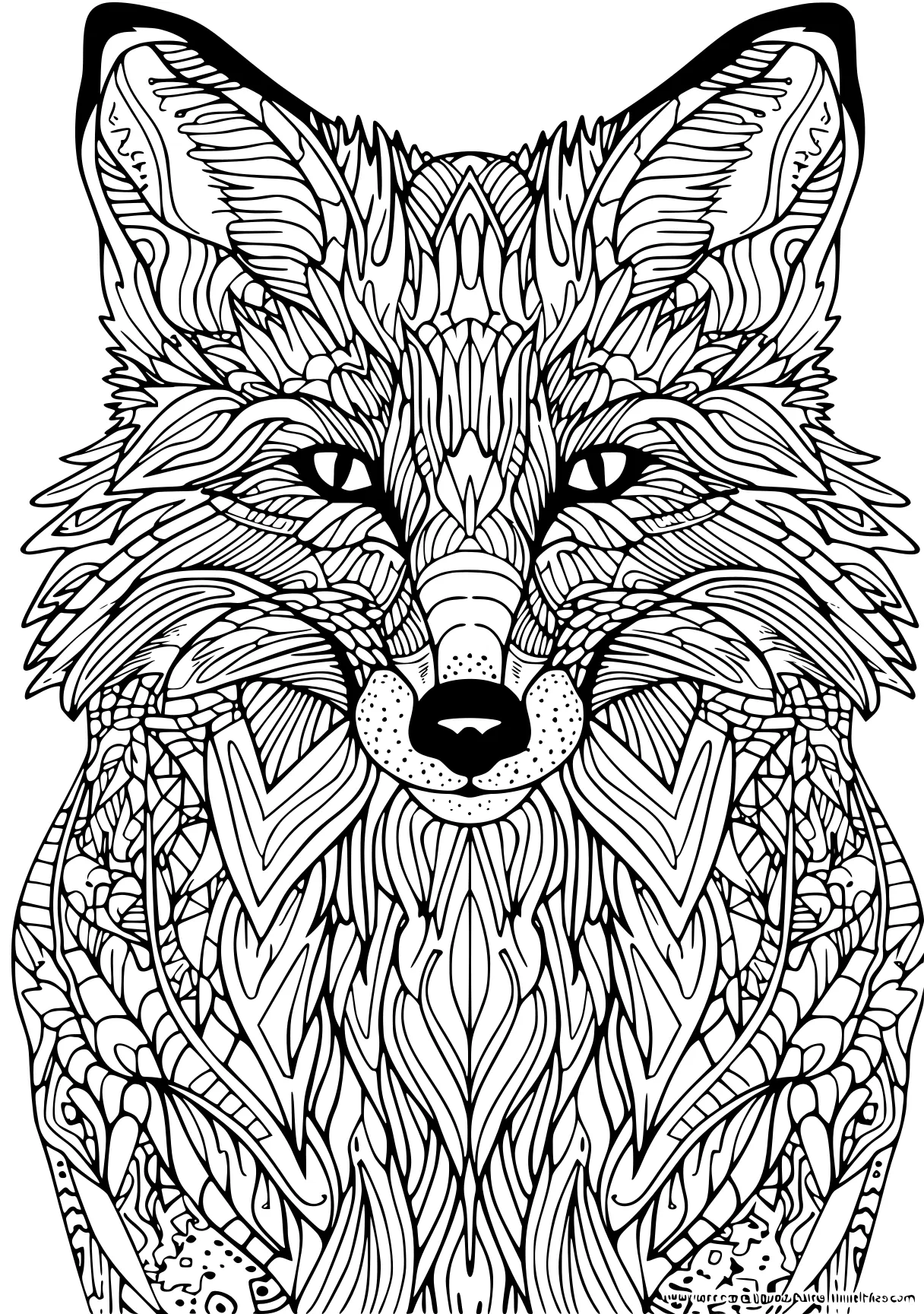 foxes coloring pages wolf, werewolf, zentangle, free page downloads