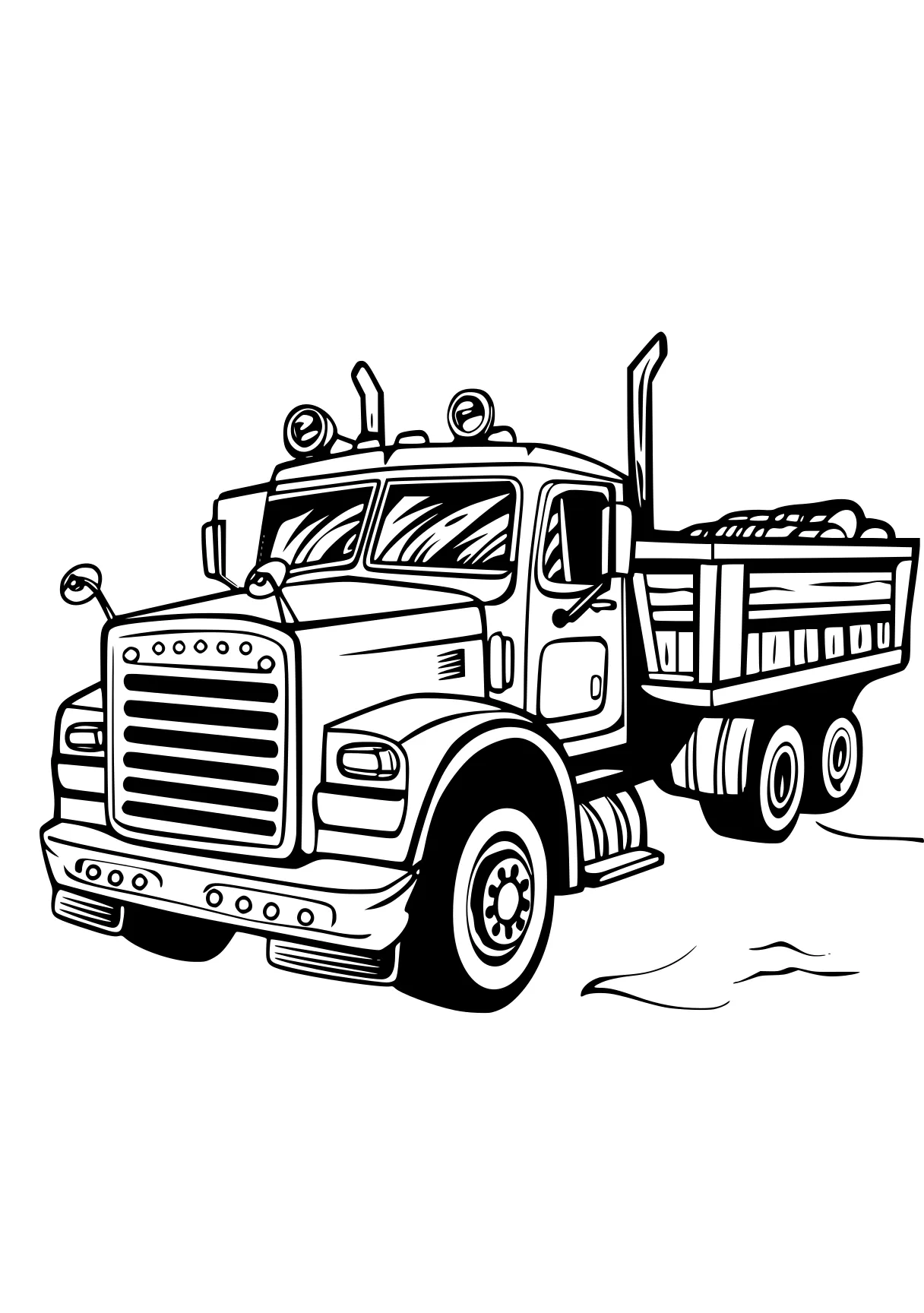 truck coloring pages truck, trucks, semi, vehicle, transportation, free page downloads