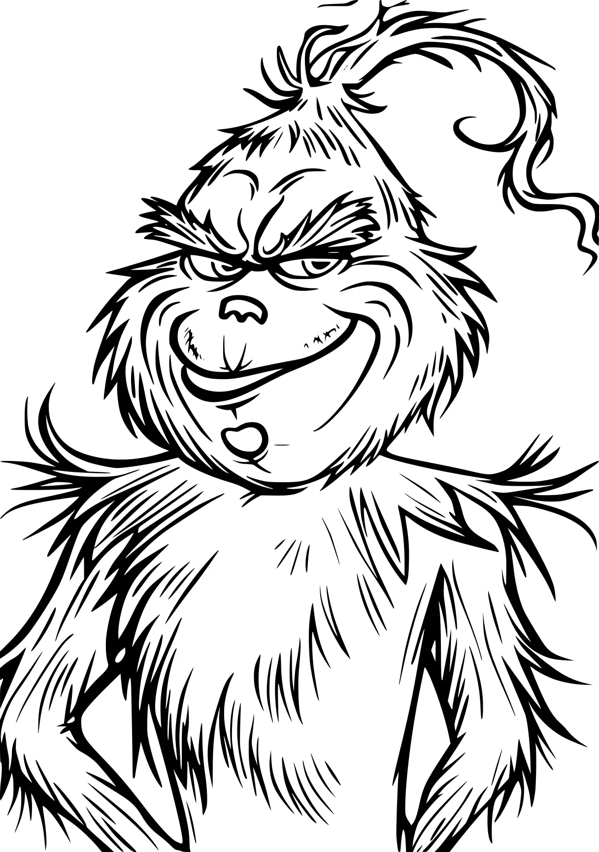 grinch coloring page gorilla, monkey, kong, bigfoot, grinch, free downloads