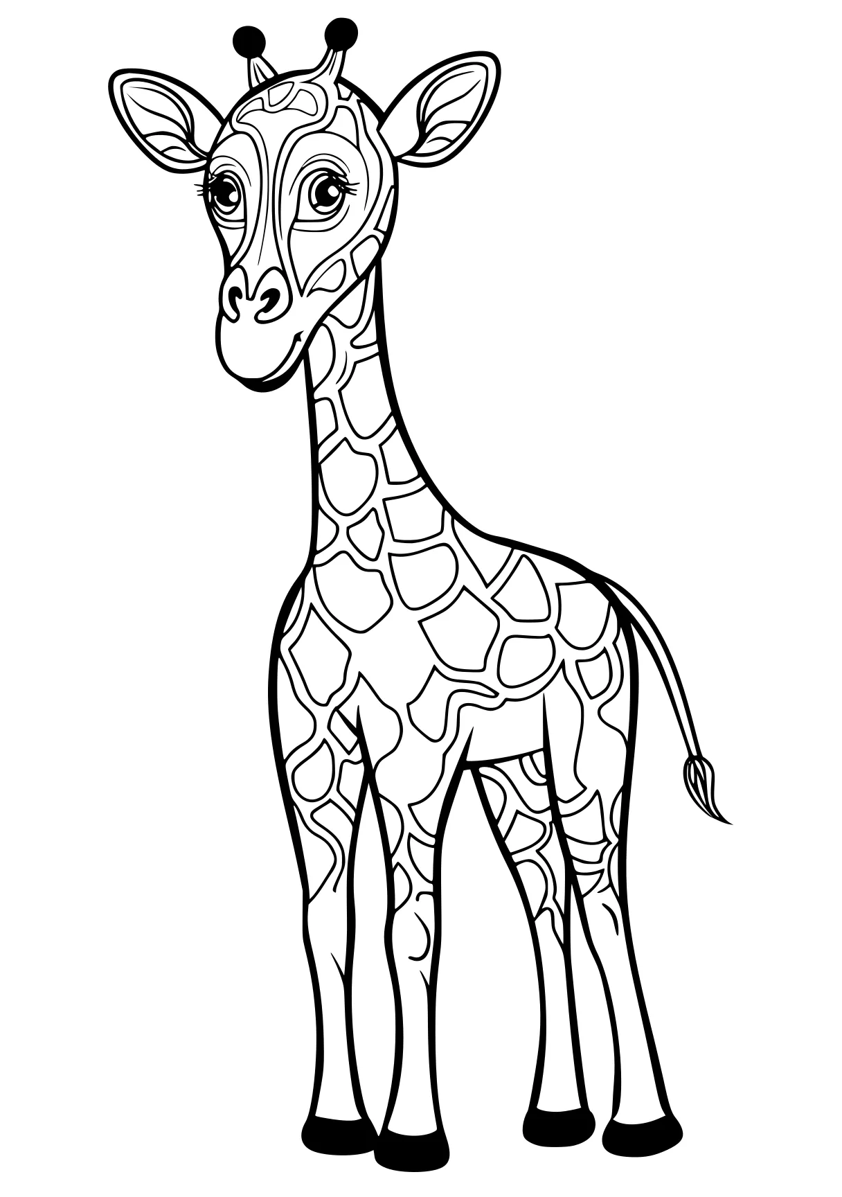 animal pictures to color giraffe, brachiosaurus, horse, llama, seahorse, free coloring page downloads