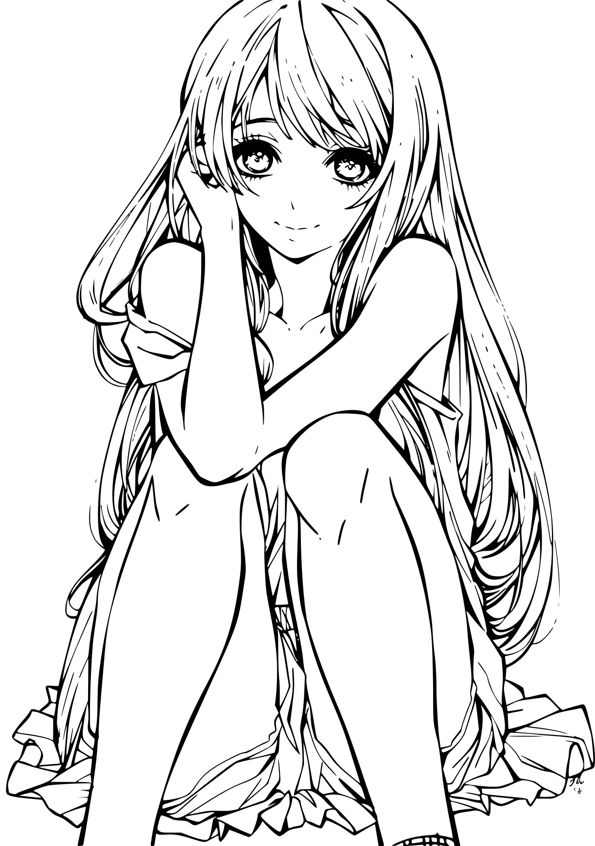 anime coloring pages shinobu, zenitsu, kuromi, girl, manga, free page downloads