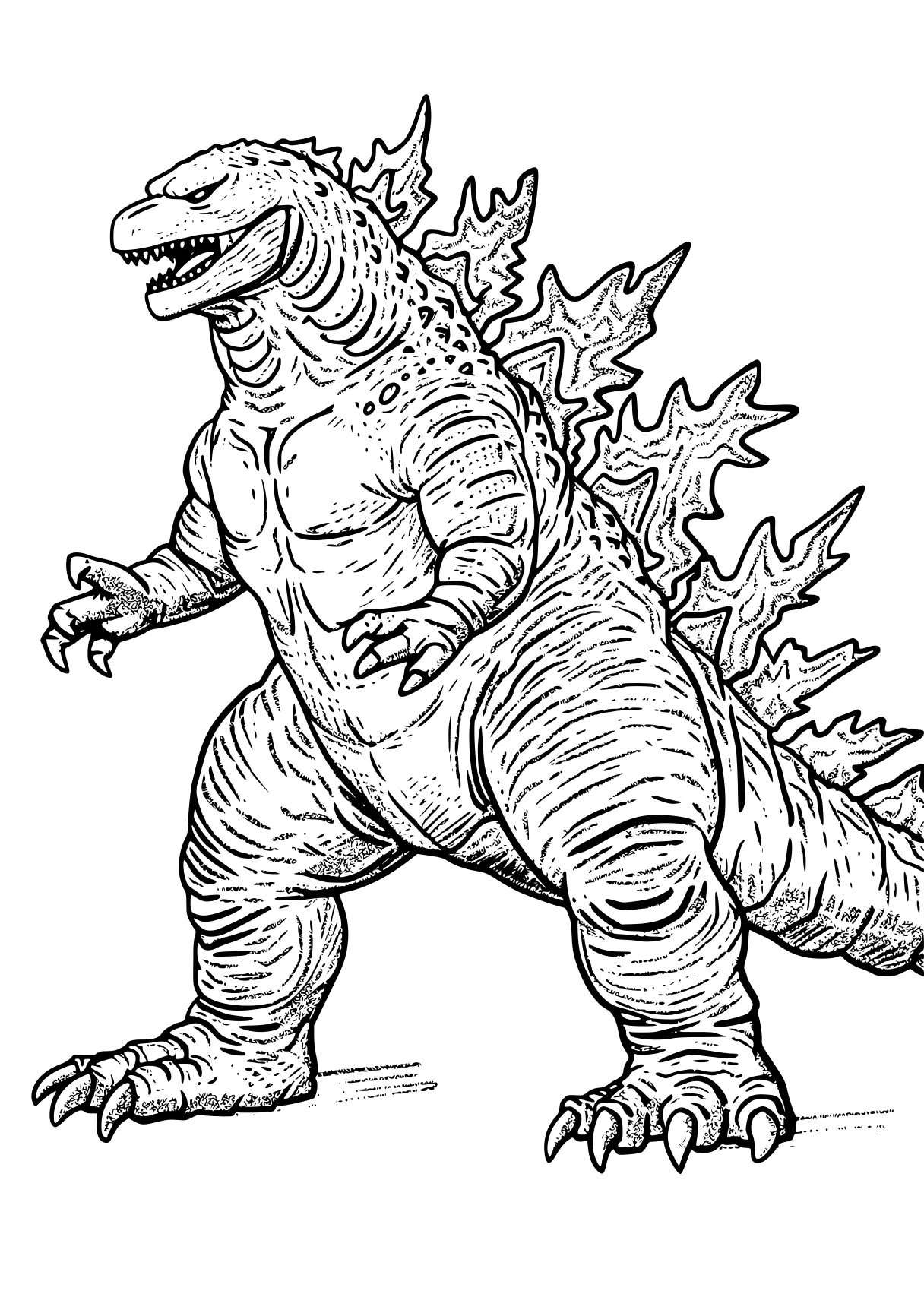 godzilla printable coloring pages godzilla, tyrannosaurus, trex, t-rex, indoraptor, free page downloads