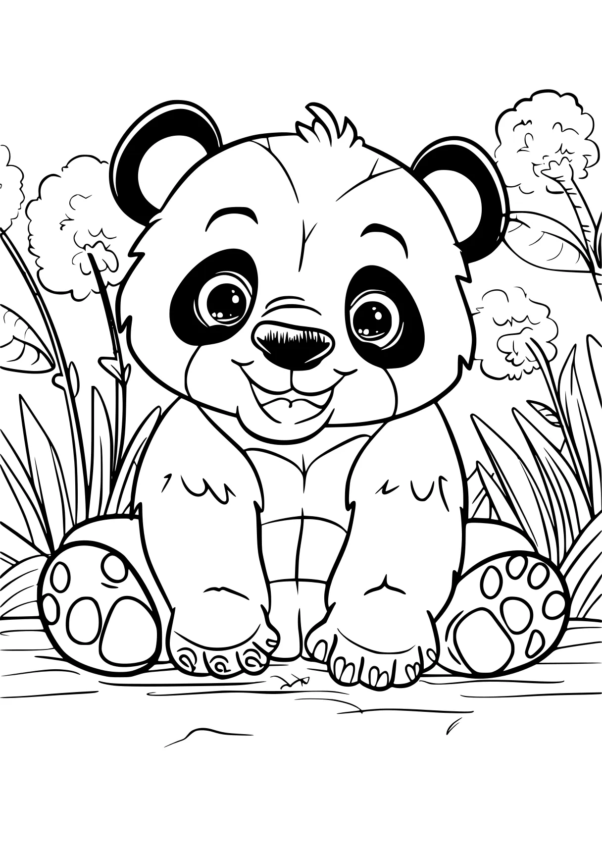 coloring pages for animals panda, bear, fazbear, raccoon, koala, free page downloads