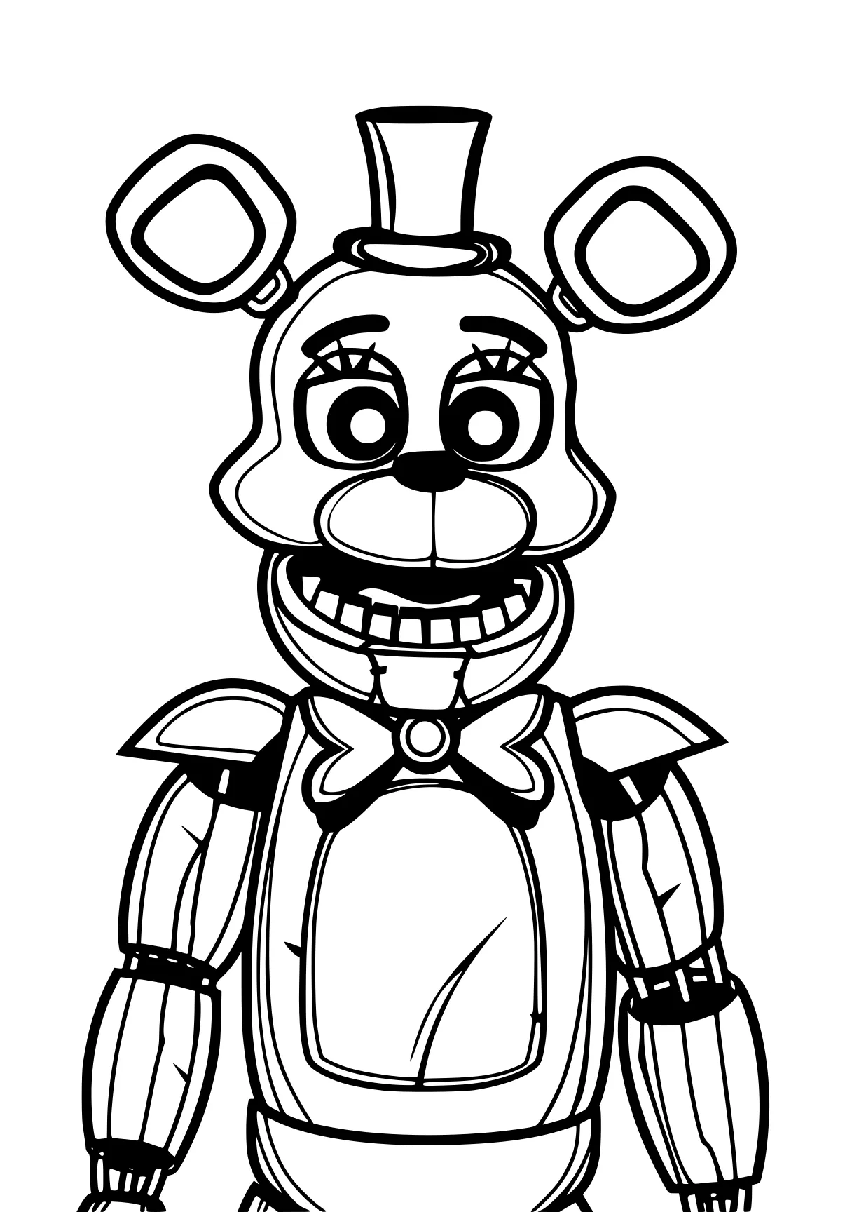 five nights at freddy's coloring page fnaf, fazbear, freddy, bonnie, toy, free downloads