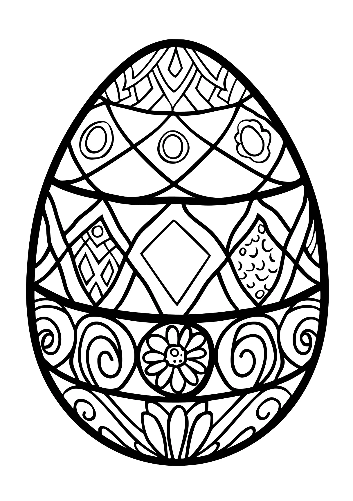 easter egg printable coloring pages egg, zentangle, ornament, mandalas, mandala, free page downloads