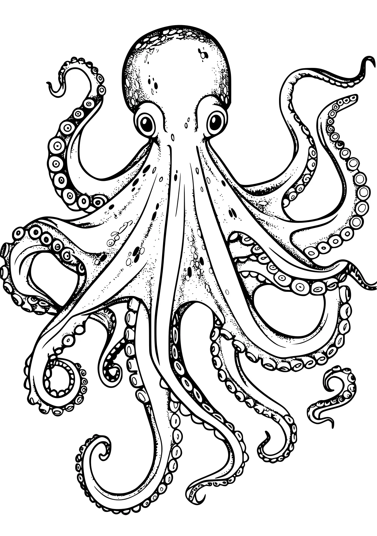 octopus coloring page octopus, illustrator, intricate, free downloads