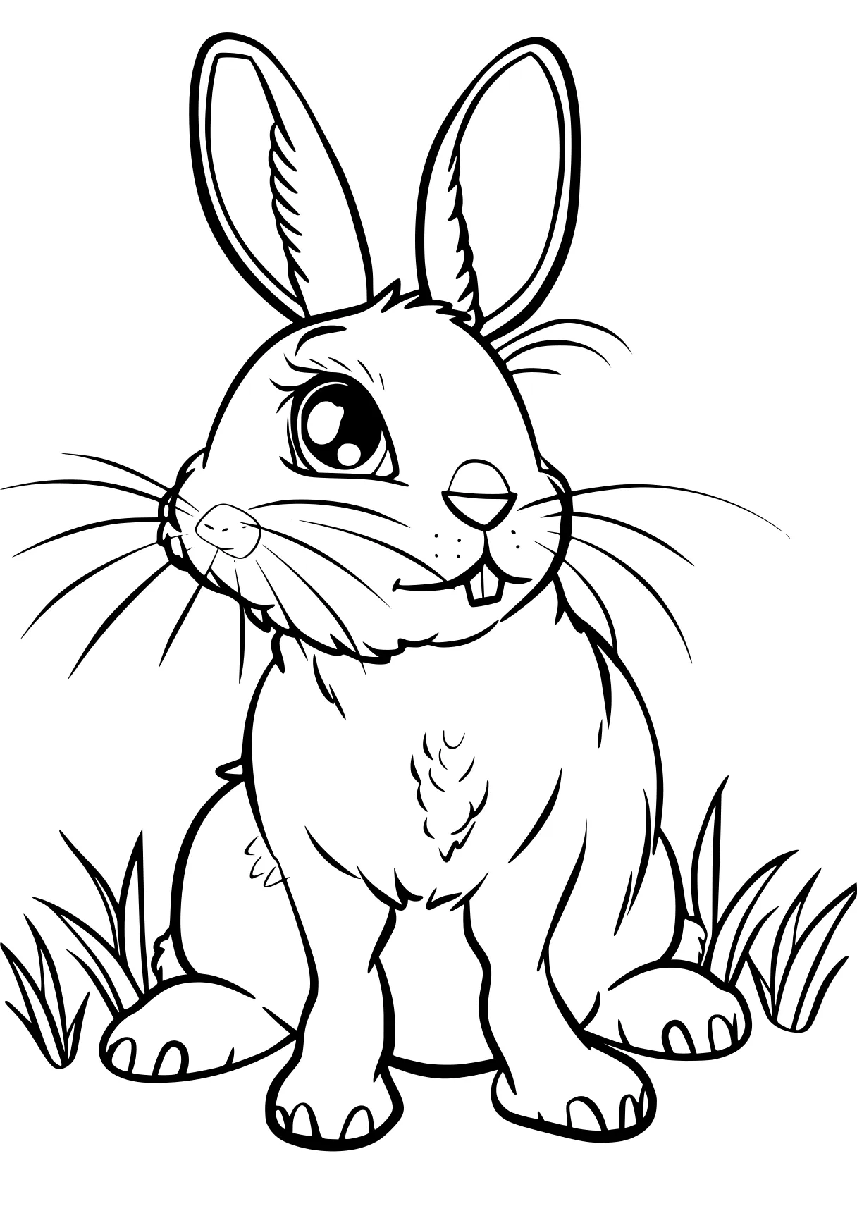 rabbit coloring page rabbit, bunny, scorbunny, illustrator, free downloads