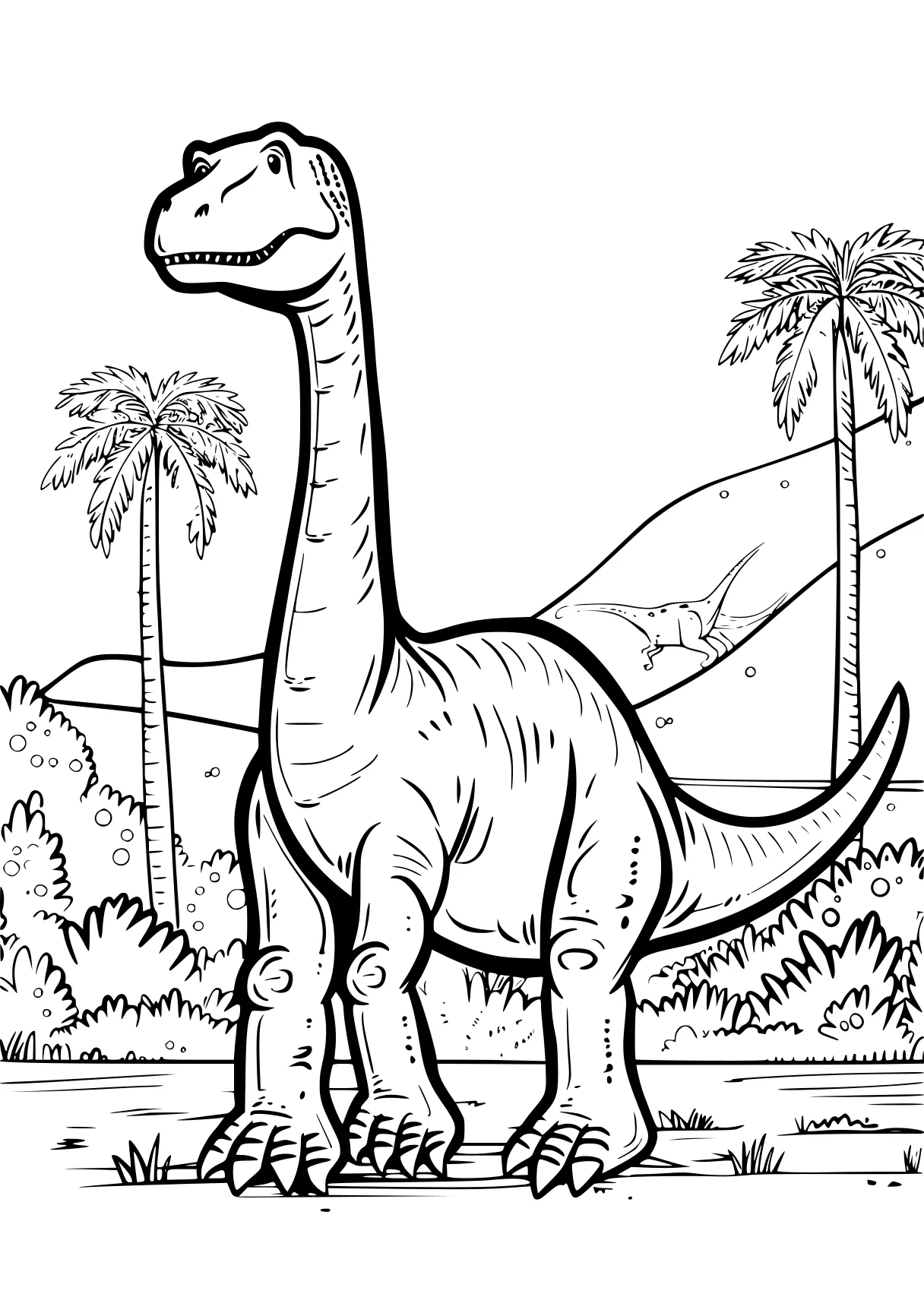 dinosaur coloring pages brachiosaurus, dino, trex, dinosaur, t-rex, free page downloads