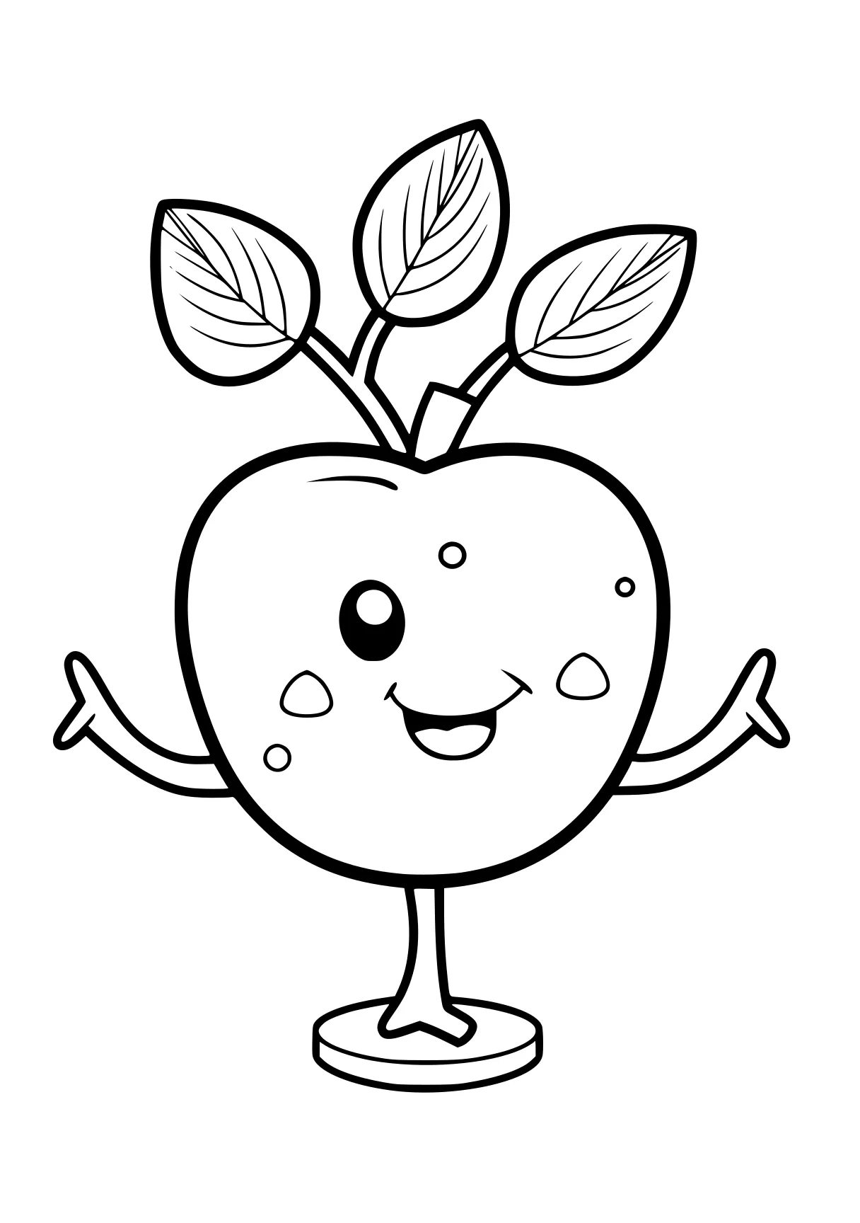 cute coloring pictures apple, molang, applejack, illustrator, vegetable, free page downloads