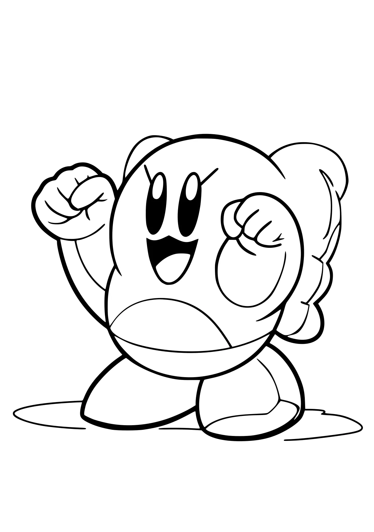 kirby coloring pages kirby, yoshi, toad, brawl, mario, free page downloads