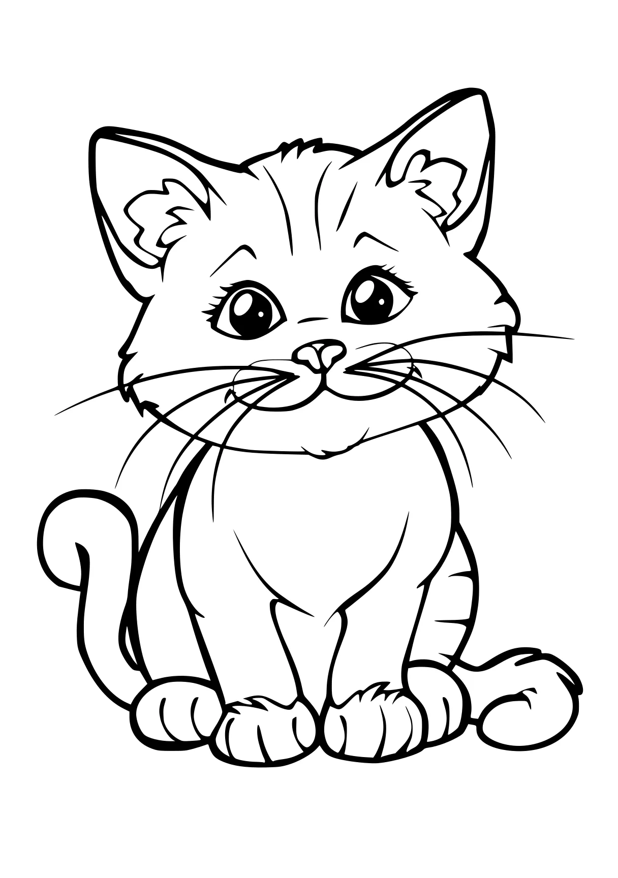 kitten coloring pages kitty, aristocats, cat, free page downloads