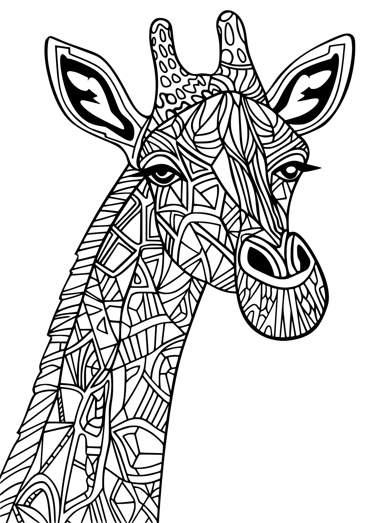 free printable adult coloring pages giraffe, zentangle, zebra, deer, page downloads