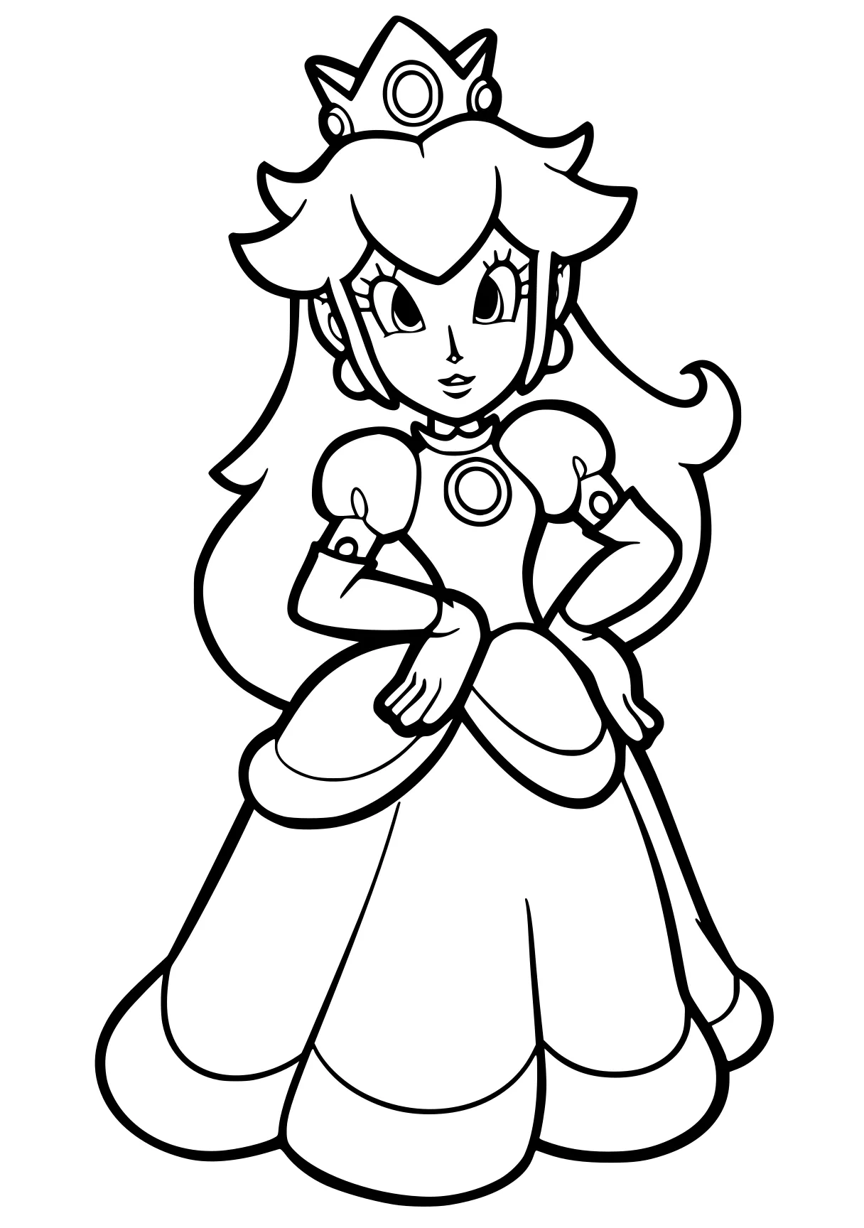 princess peach coloring page rosalina, peach, diana, daisy, princess, free downloads