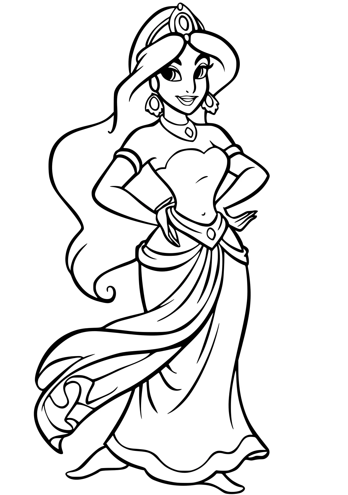 jasmine coloring pages jasmine, moana, diana, ariel, rosalina, free page downloads