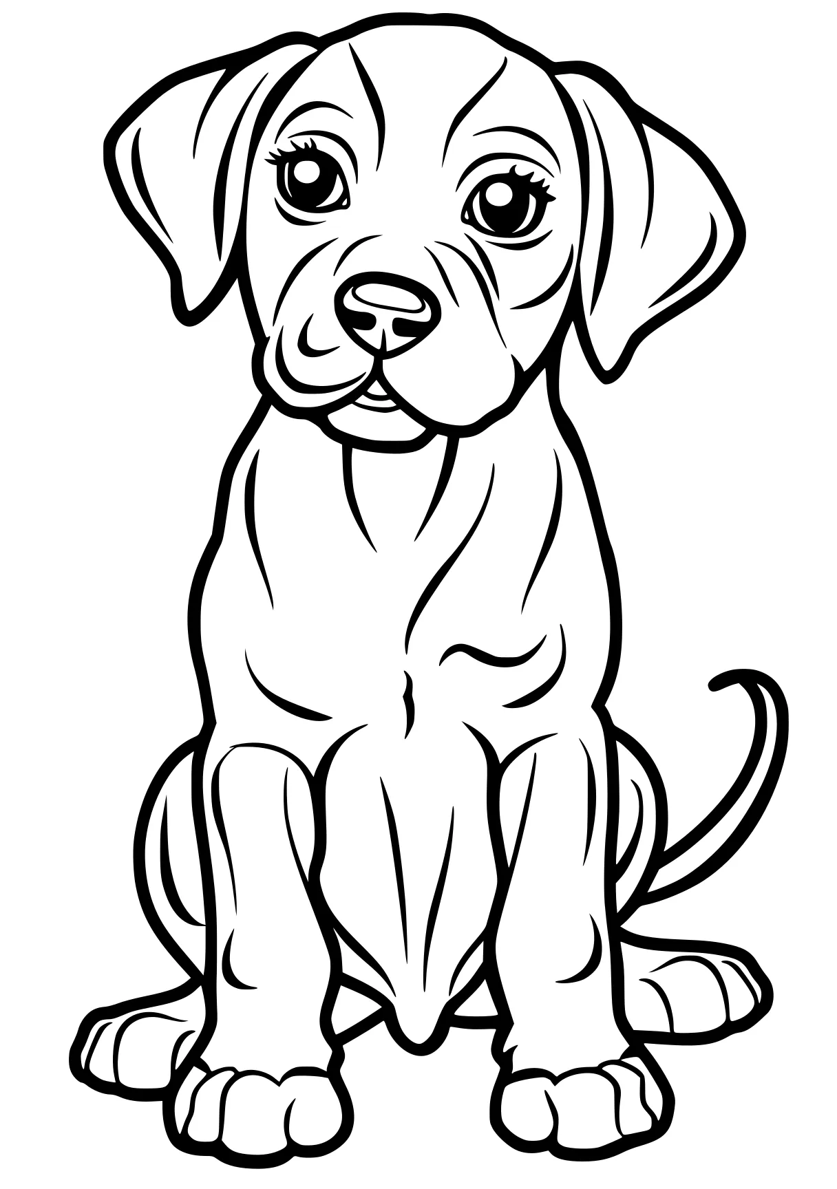 puppy dog coloring pages puppy, retriever, pitbull, bulldog, illustrator, free page downloads