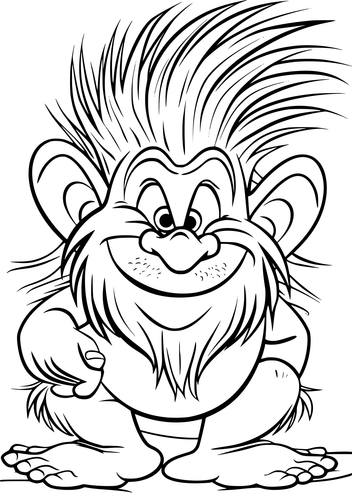 troll coloring pages monkey, looney, gnome, jerry, eggman, free page downloads