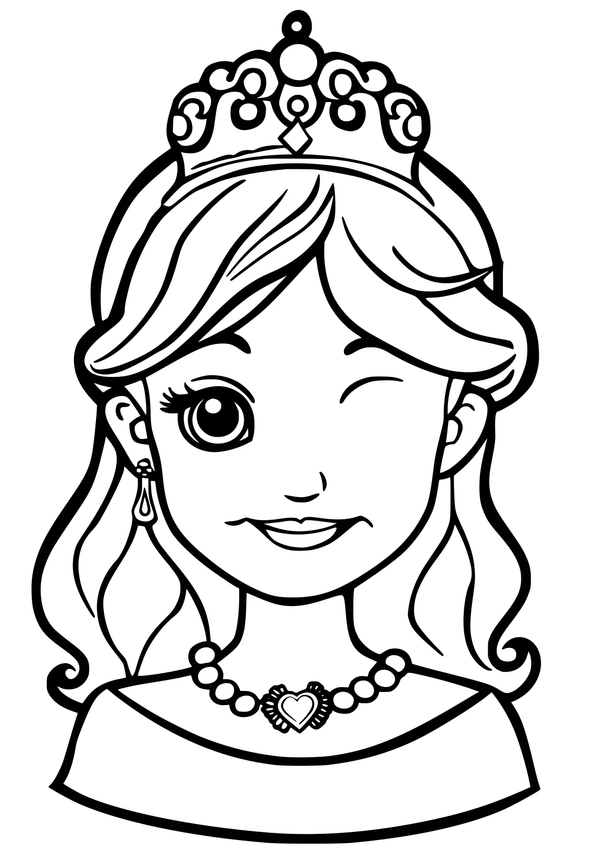 princess coloring pages printables, crown, rosalina, princess, free page downloads