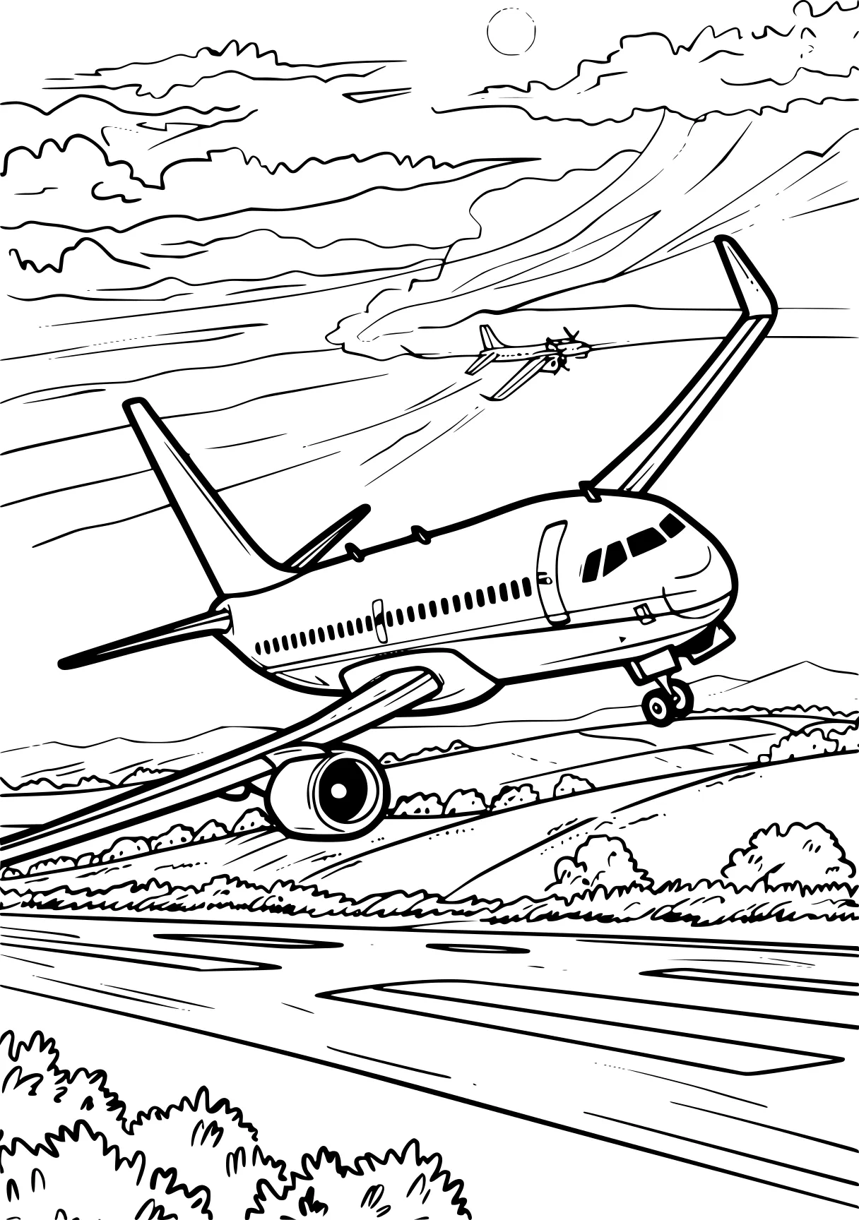 airplane coloring page plane, aeroplane, airplane, jet, free downloads