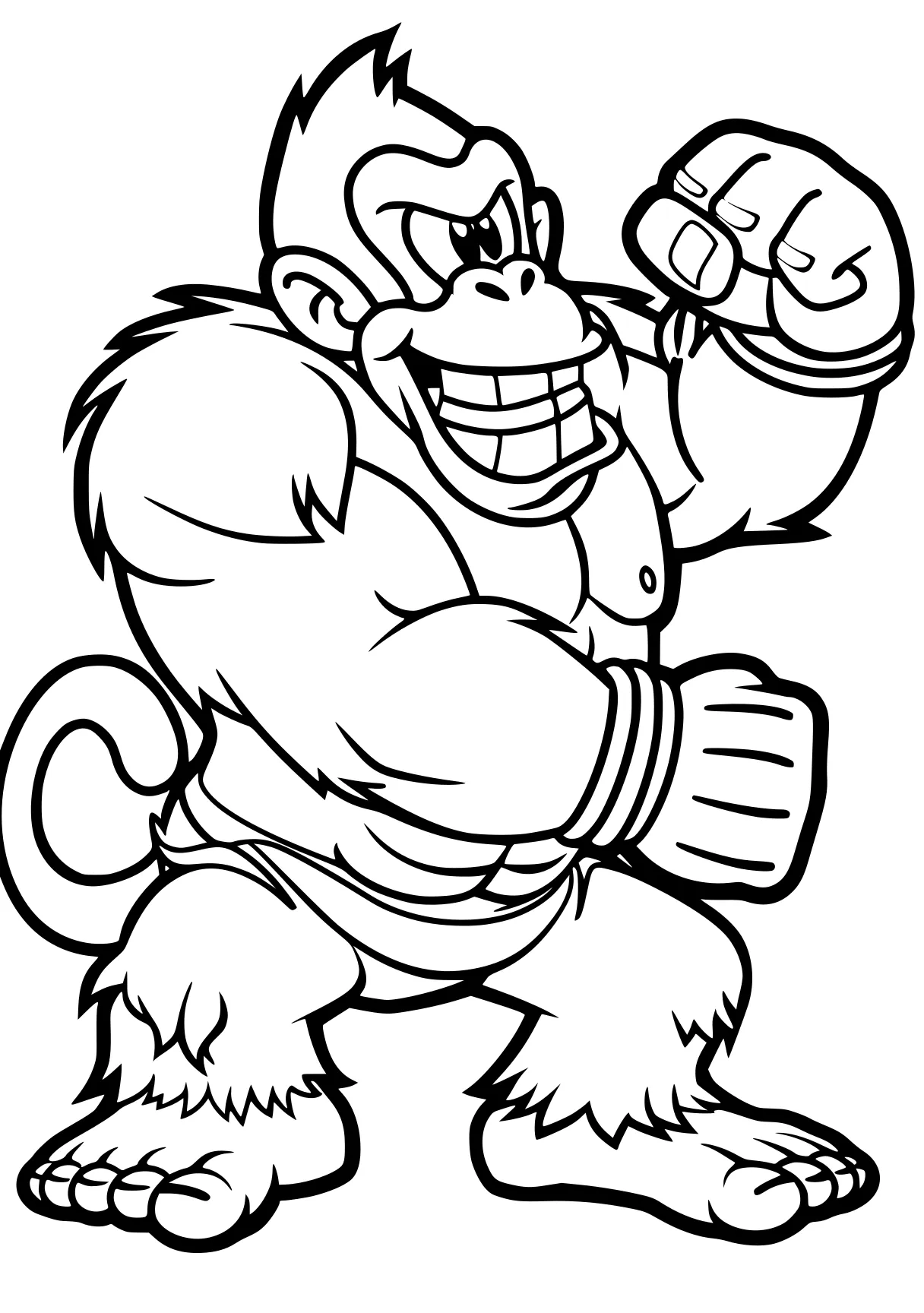 donkey kong coloring pages bowser, kong, brawl, gorilla, knuckles, free page downloads