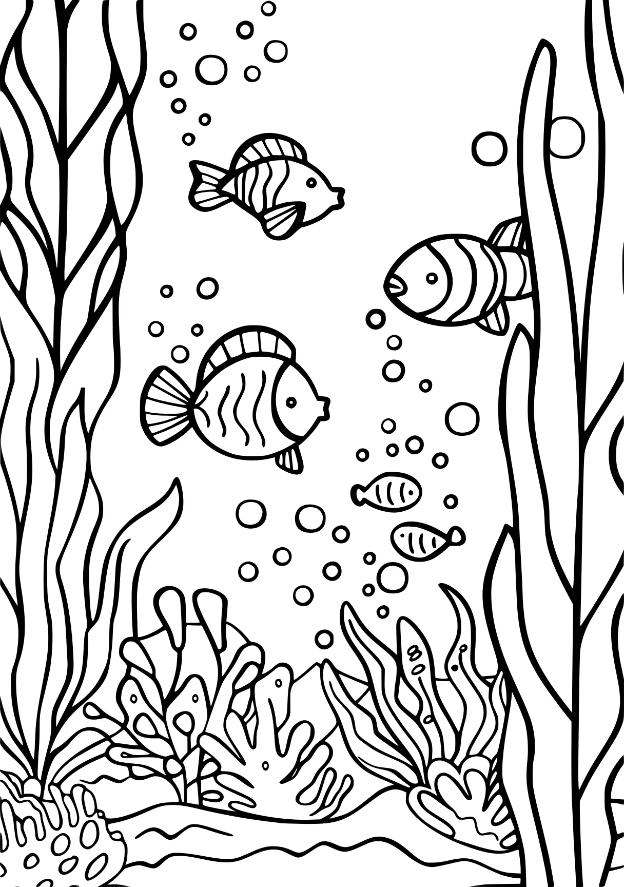 ocean coloring pages aquarium, guppies, fish, free page downloads