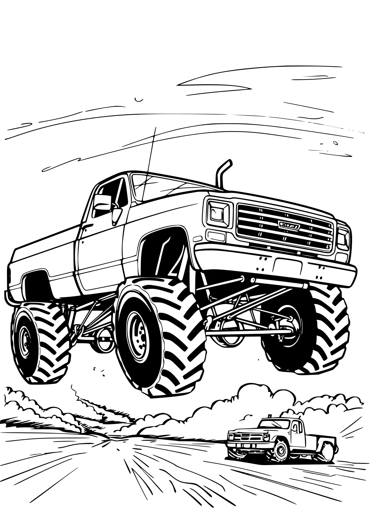 monster truck coloring pages truck, trucks, vehicle, mater, jeep, free page downloads