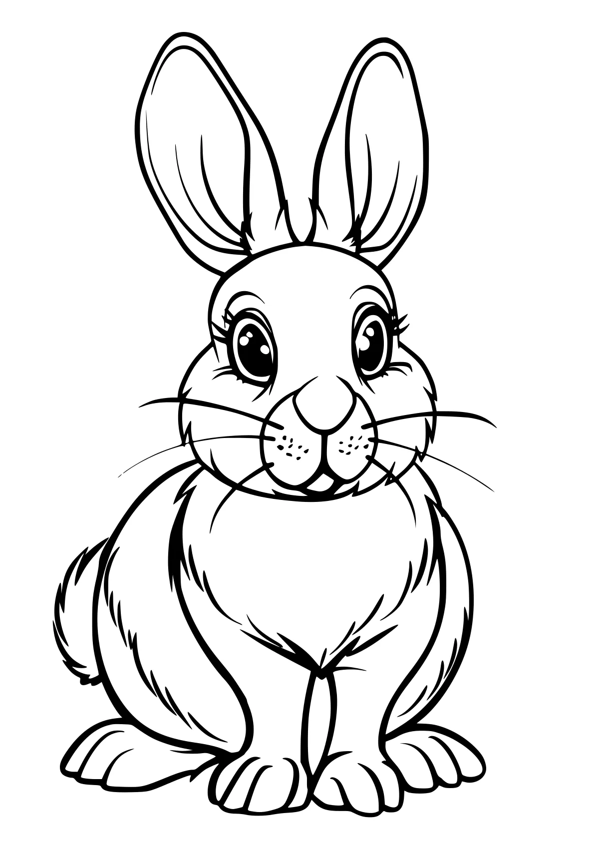 rabbit coloring page rabbit, bunny, carrot, alvin, illustrator, free downloads