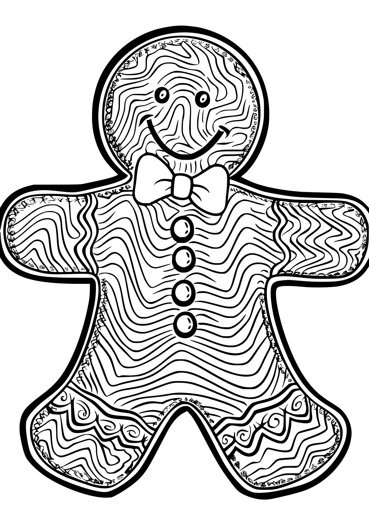 gingerbread man coloring sheet zentangle, gingerbread, ornament, free page downloads