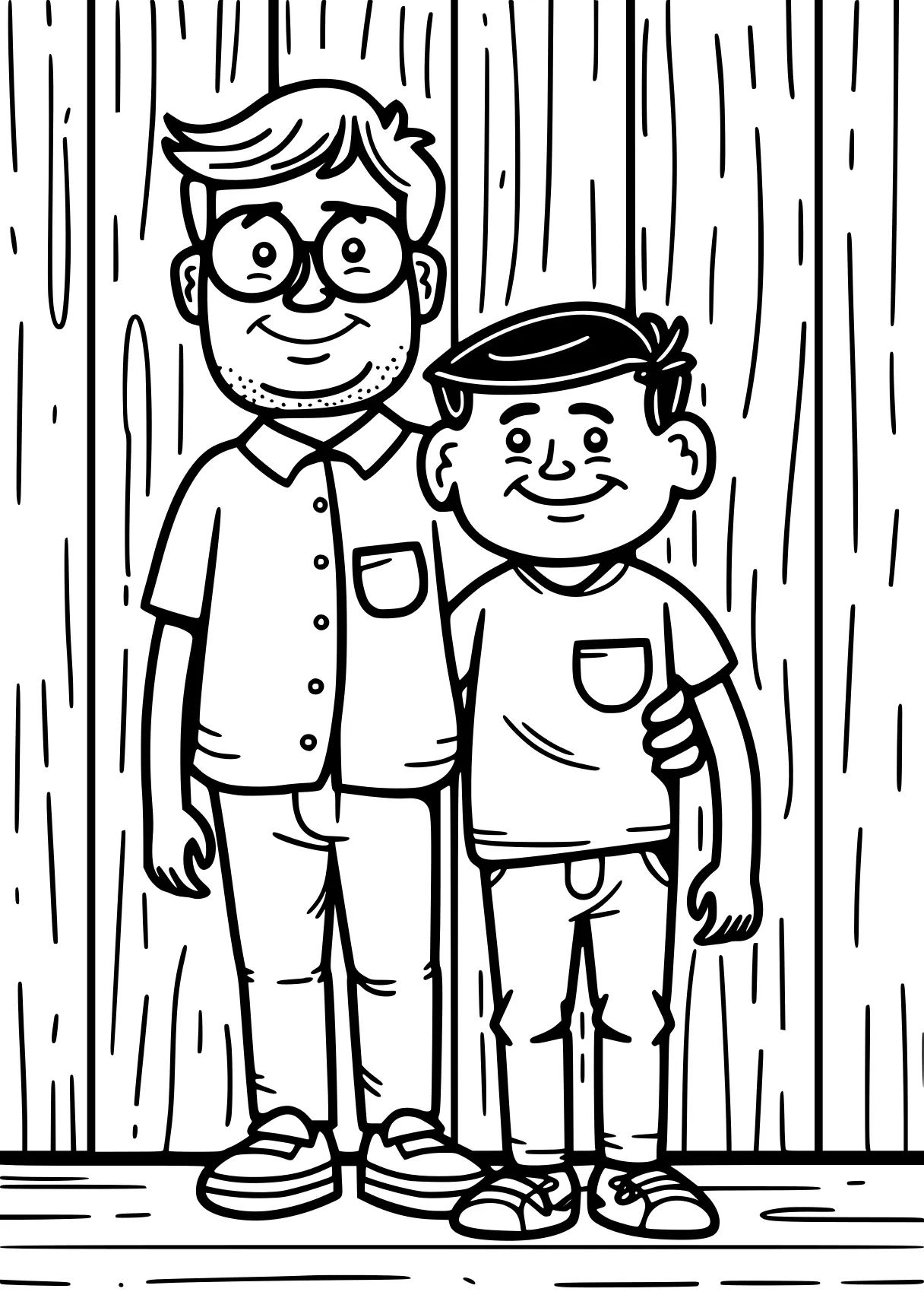 father's day coloring pages rainy, cartoon, blippi, father's, grandparents, free page downloads