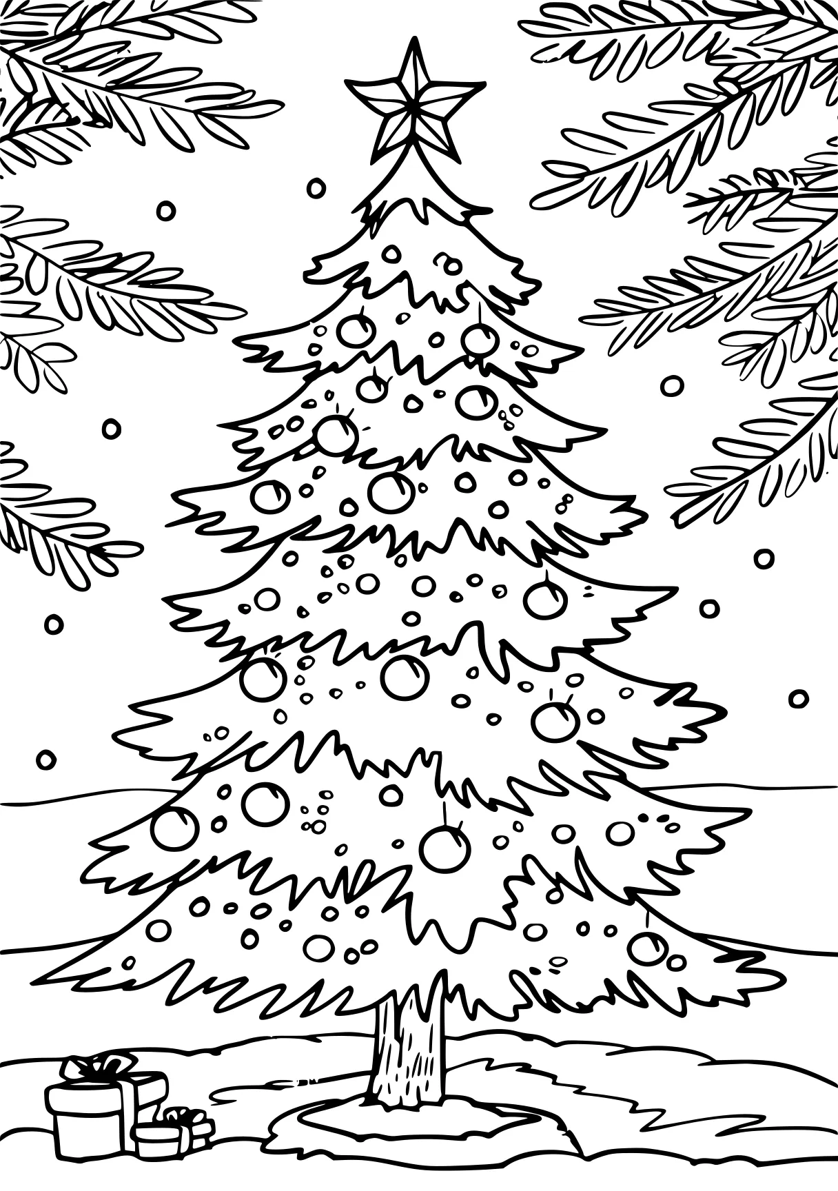 christmas tree pictures to color tree, ornament, merry, free coloring page downloads