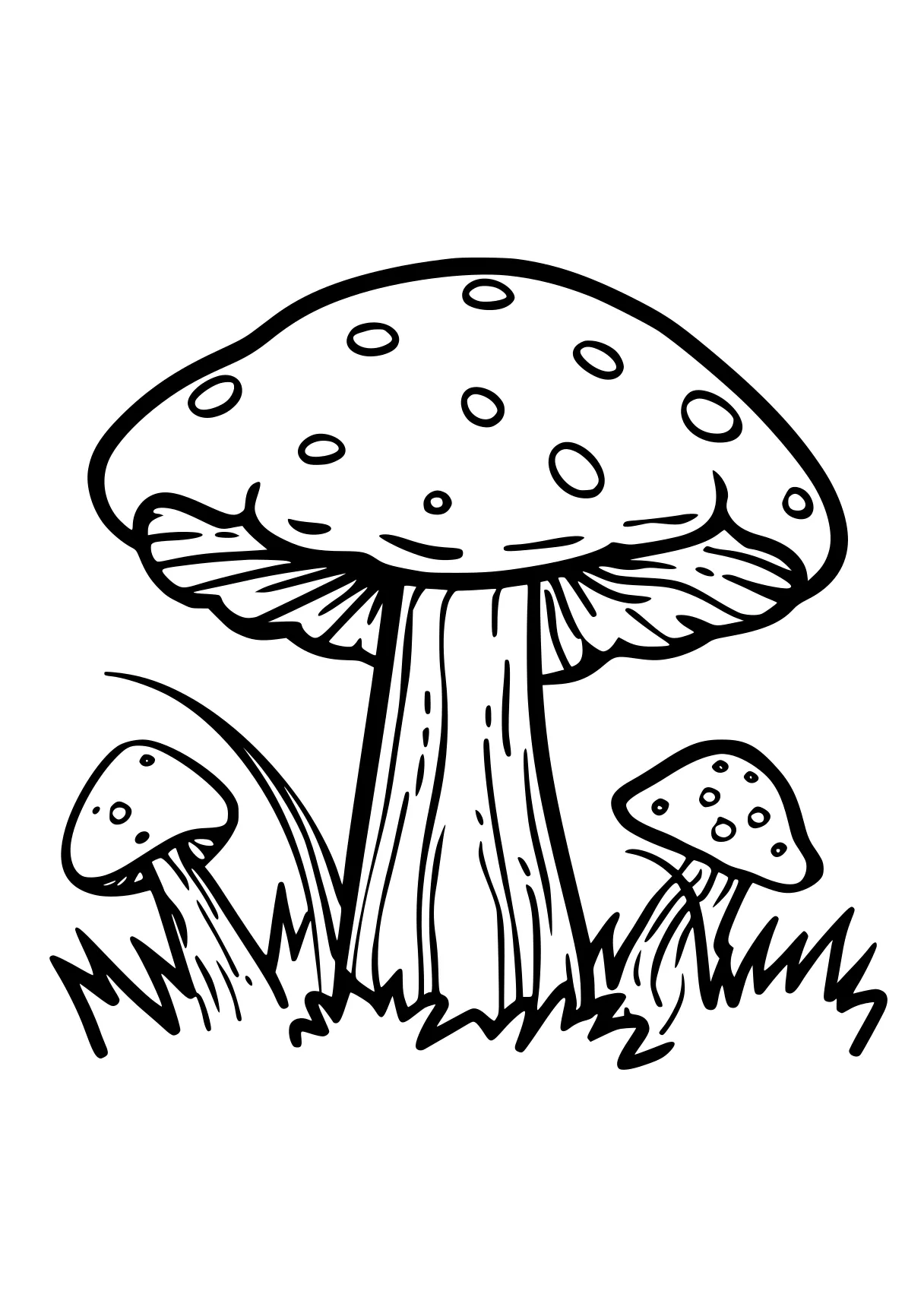 coloring sheets to print mushroom, size, illustrator, a4, free page downloads