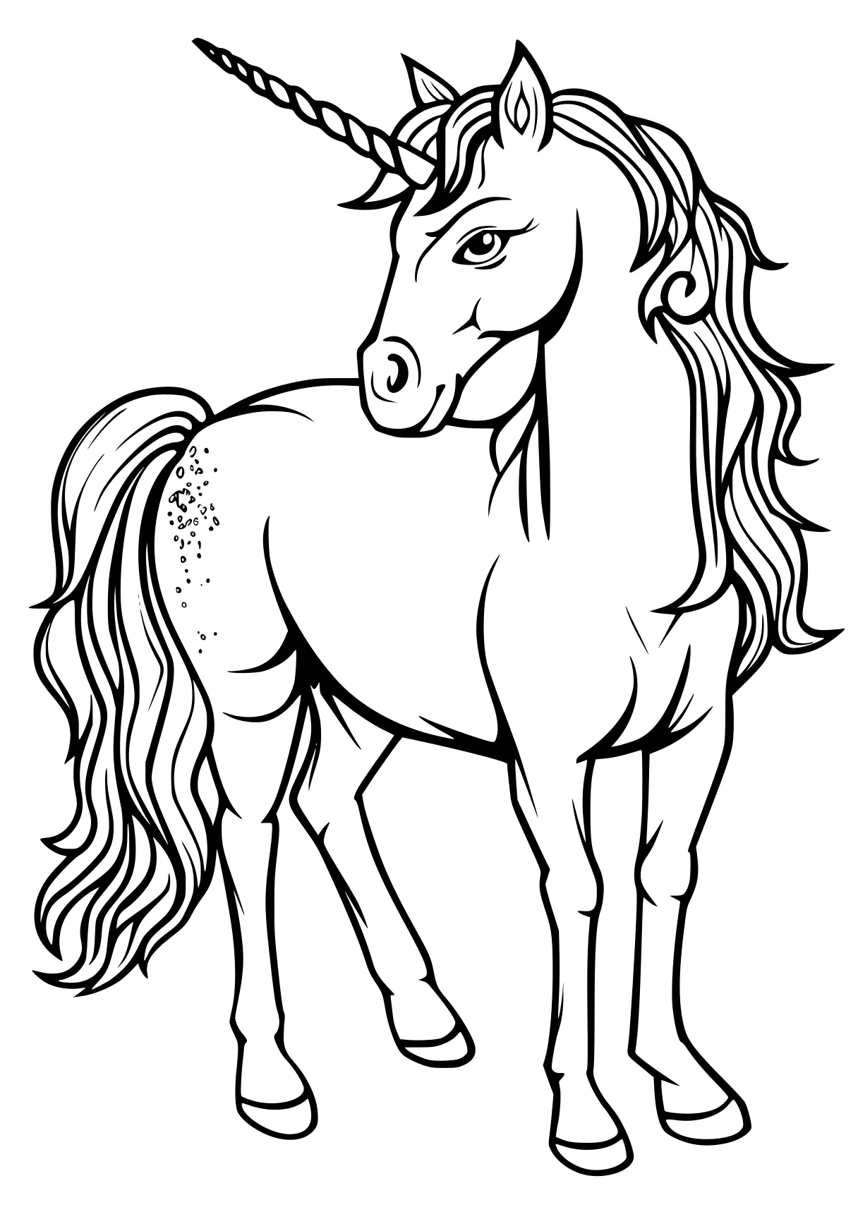 unicorn coloring horse, unicorn, pony, pegasus, alicorn, free page downloads