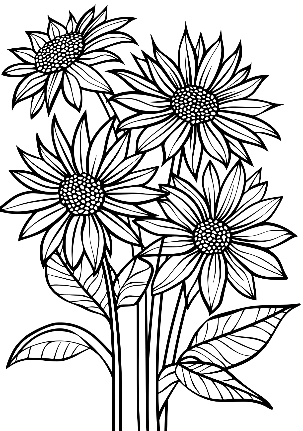 coloring online for adults, zentangle, sunflower, flower, free page downloads